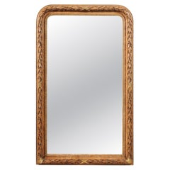 Louis Philippe Carved Mirror with Garland Motif