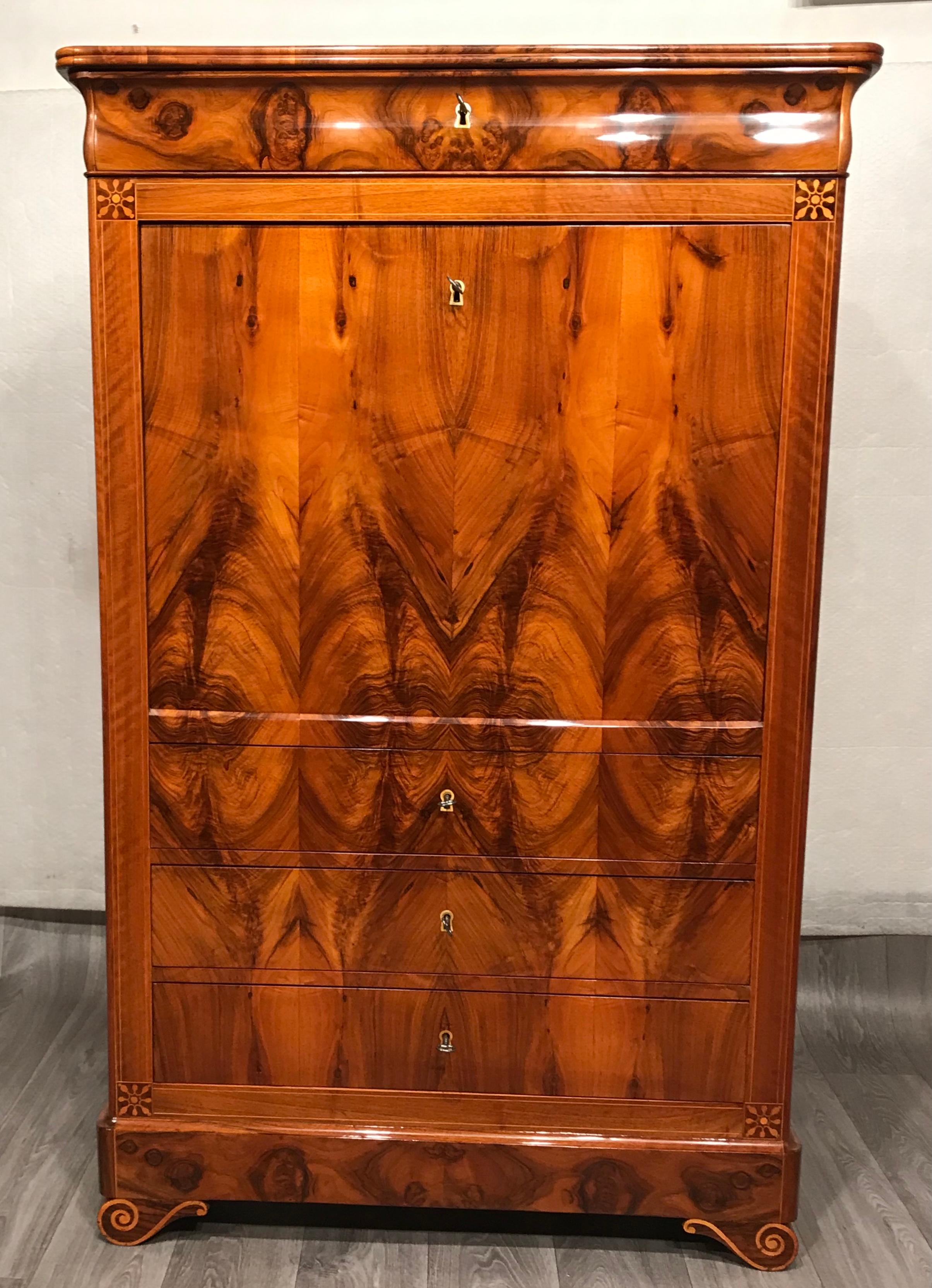 Louis Philippe Chest of Drawers, France 1840, Walnut 6