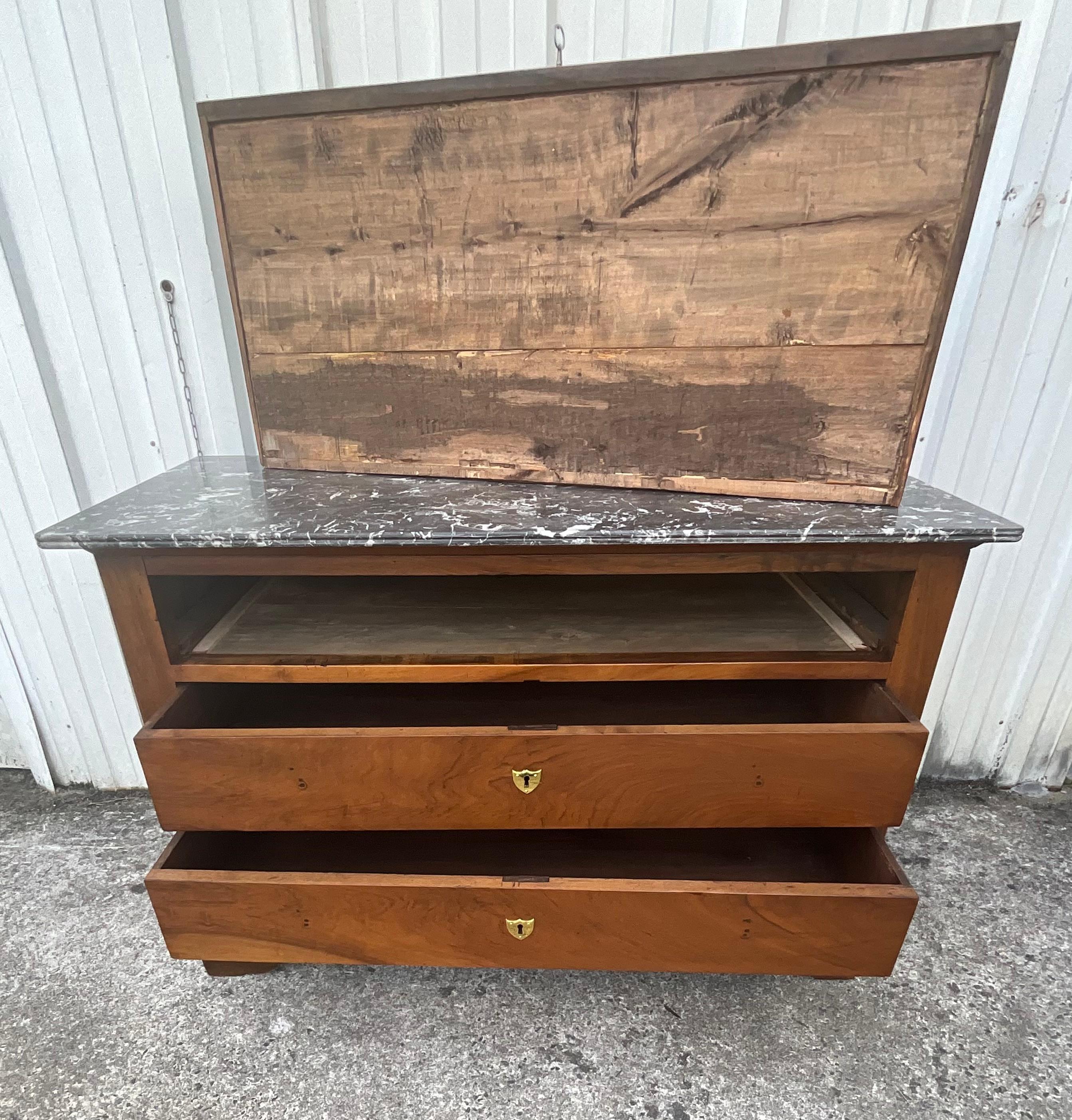 Louis Philippe Chest Of Drawers In Burl Walnut Late 19th 7