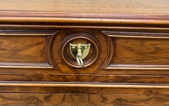 Louis Philippe Chest Of Drawers In Burl Walnut Late 19th