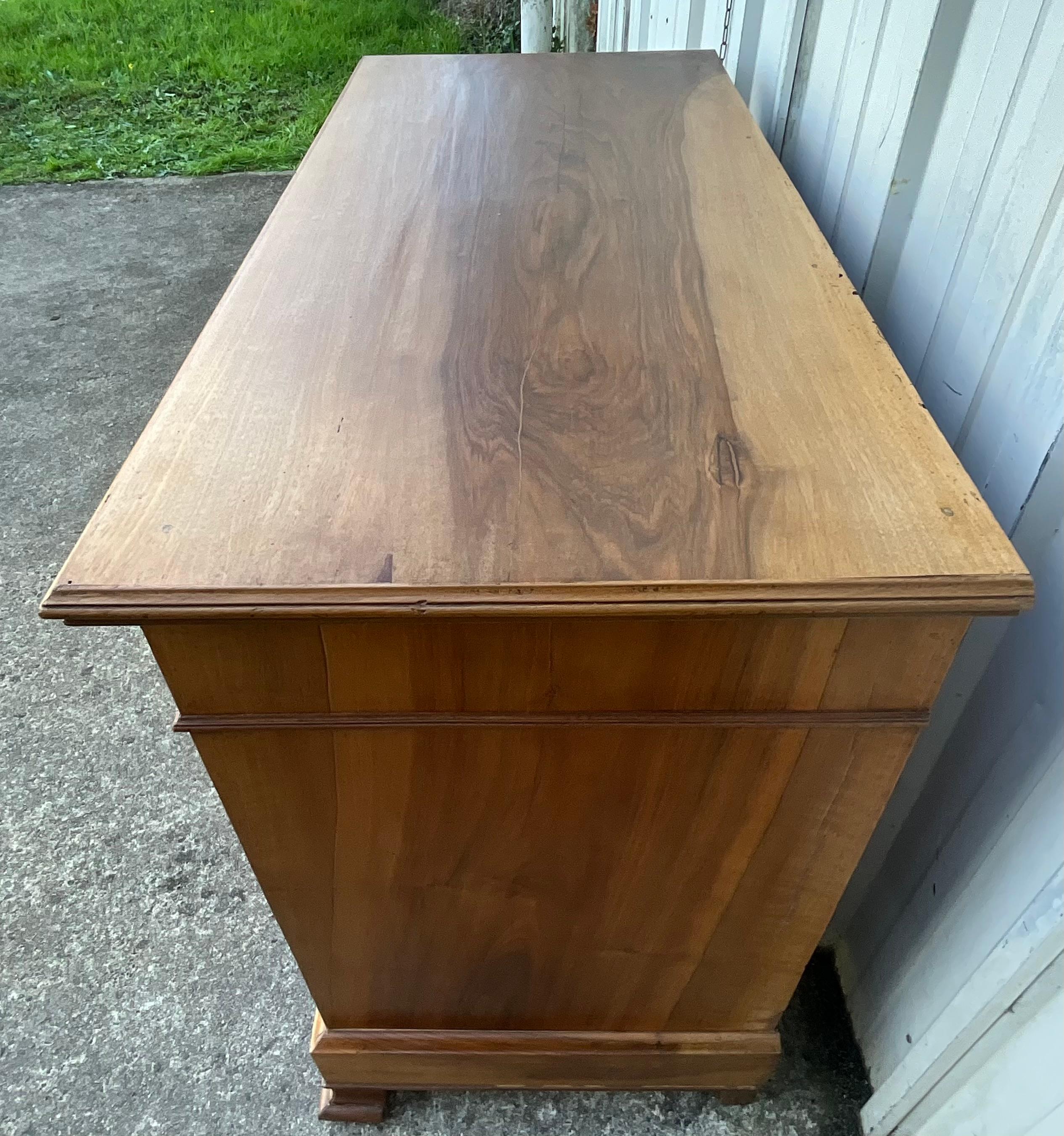Louis Philippe Chest Of Drawers, Late 19th Century, Burl Walnut 10