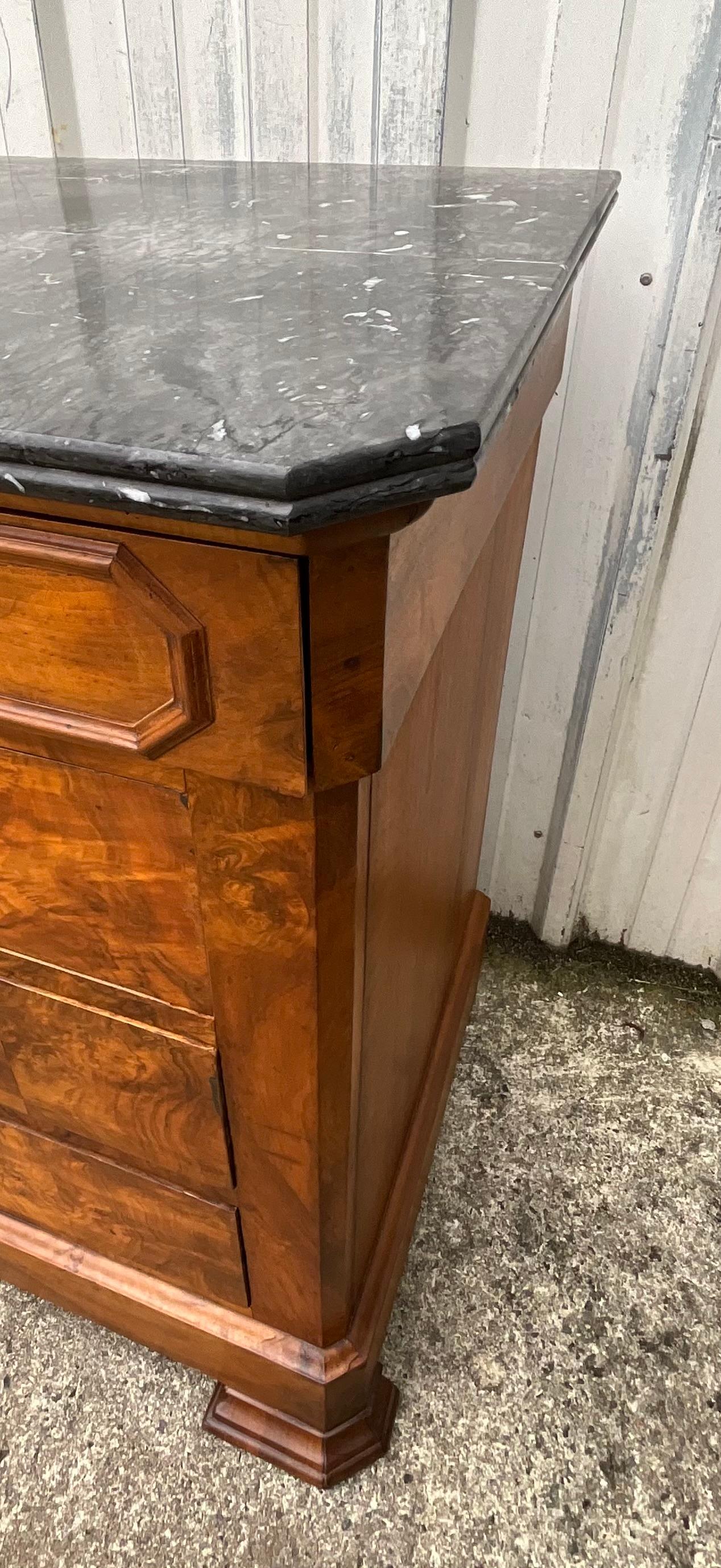 Louis Philippe Chest Of Drawers, Late 19th Century 5