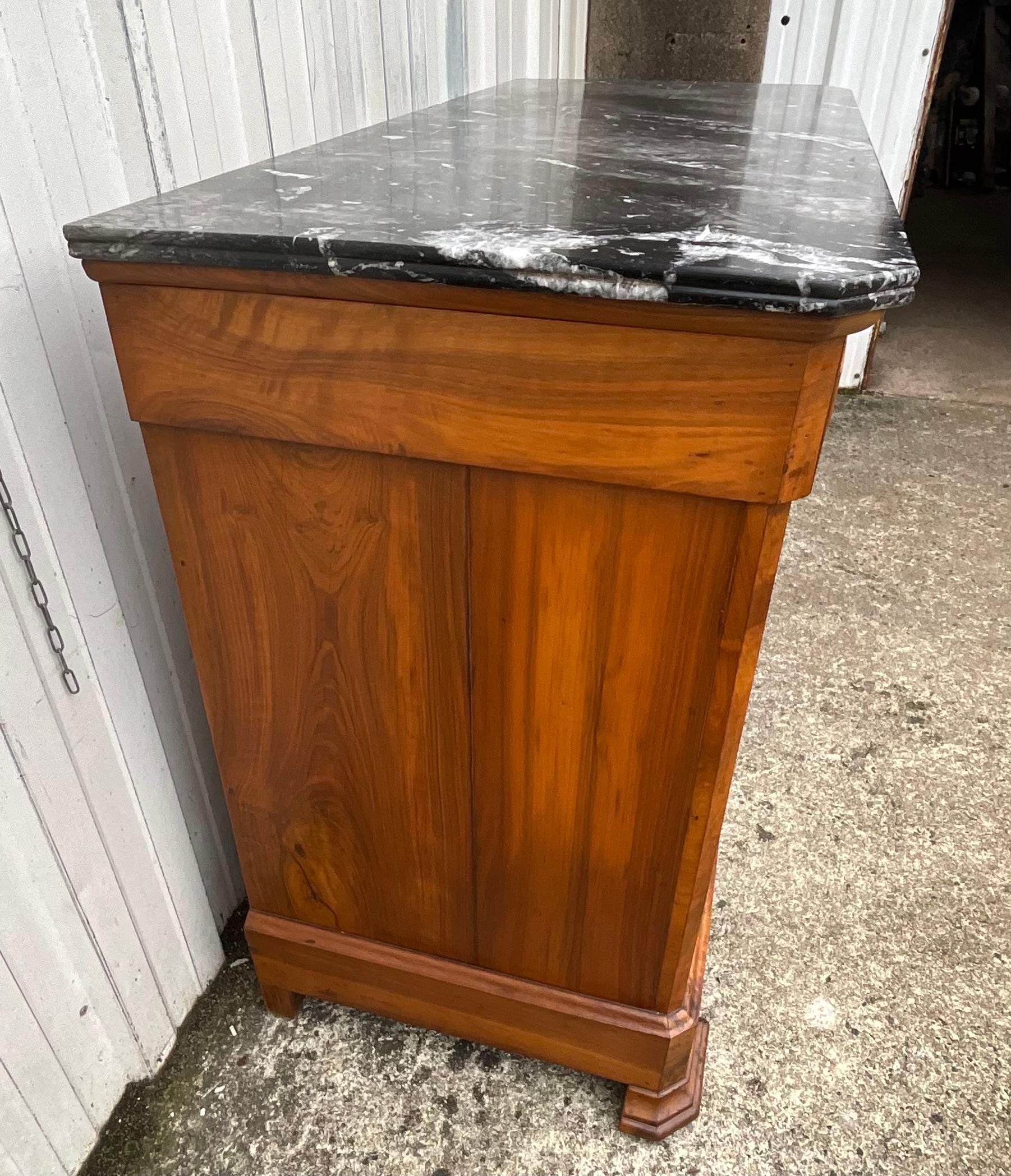 Walnut Louis Philippe Chest Of Drawers, Late 19th Century