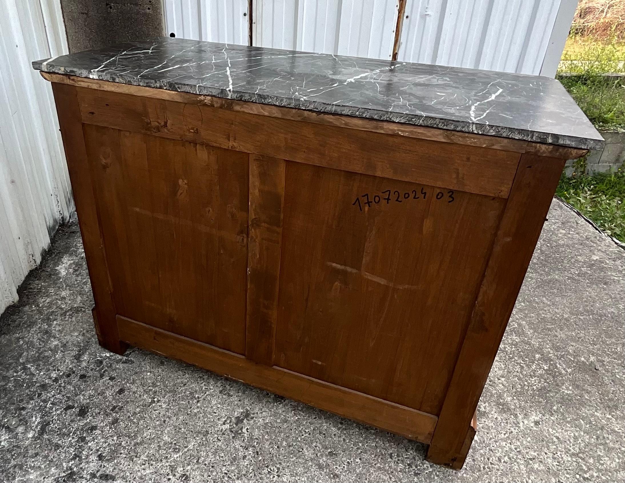 Louis Philippe Chest Of Drawers, Late 19th Century, In Burl Walnut 12