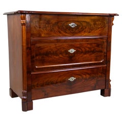 Antique Louis Philippe Chest of Drawers Pyramid Mahogany, France, circa 1855
