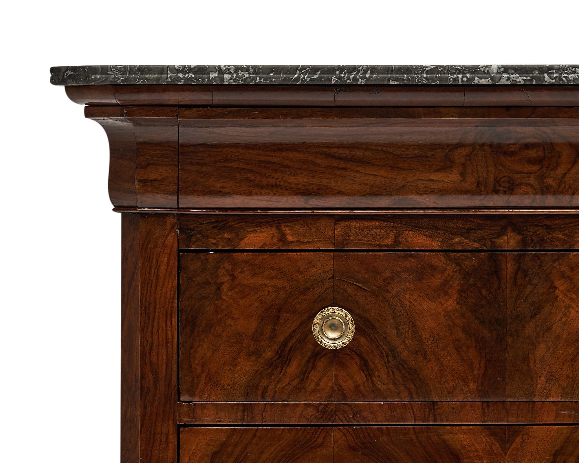 Mid-19th Century Louis Philippe Chest with Marble Top