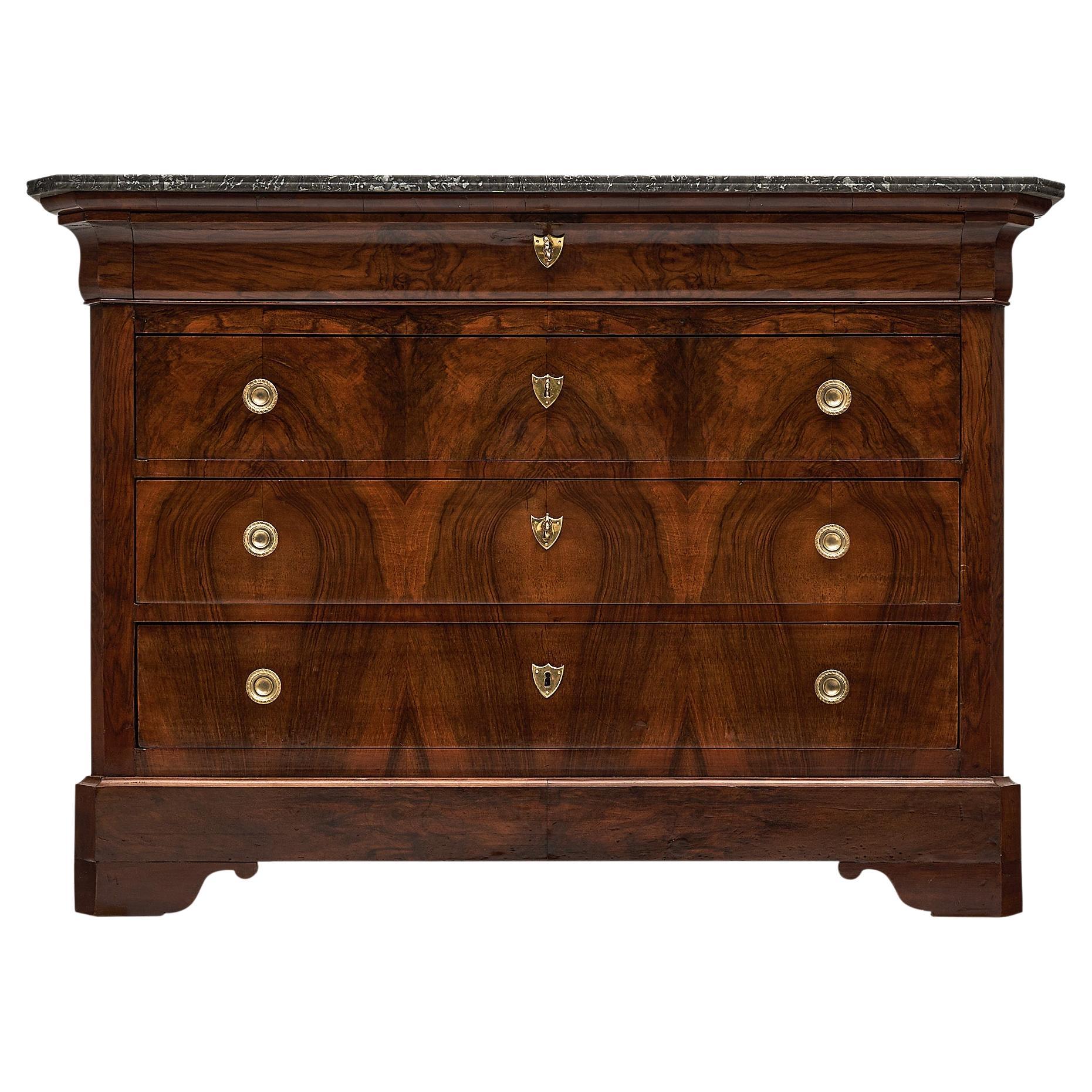 Louis Philippe Chest with Marble Top