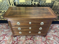 Louis Philippe Commode - Restoration in Solid Walnut, 19th Century