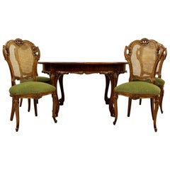 Louis Philippe Dining Table Baroque Chippendale Antique Table Chairs
