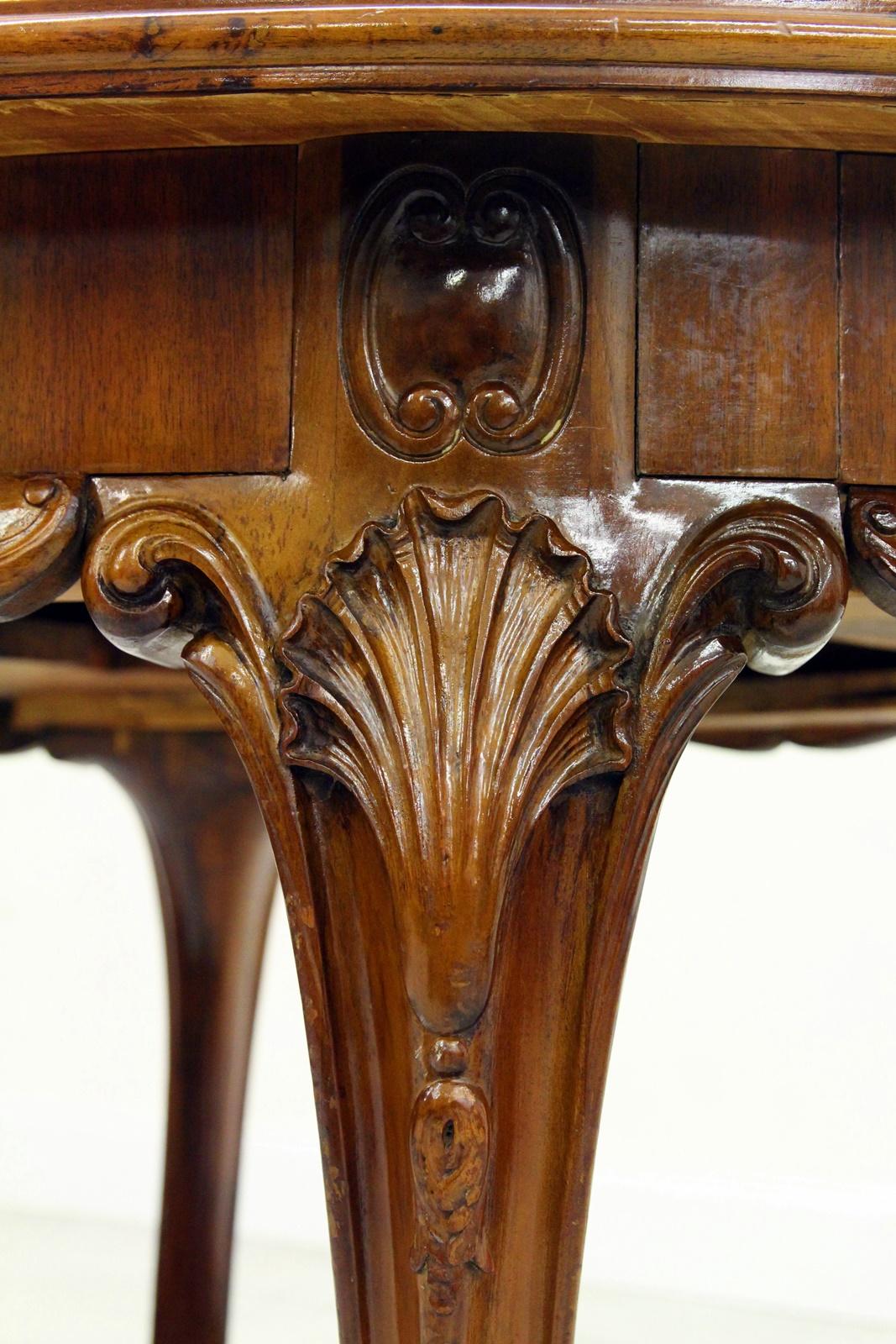 Louis Philippe Dining Table Baroque Chippendale Antique Table For Sale 1