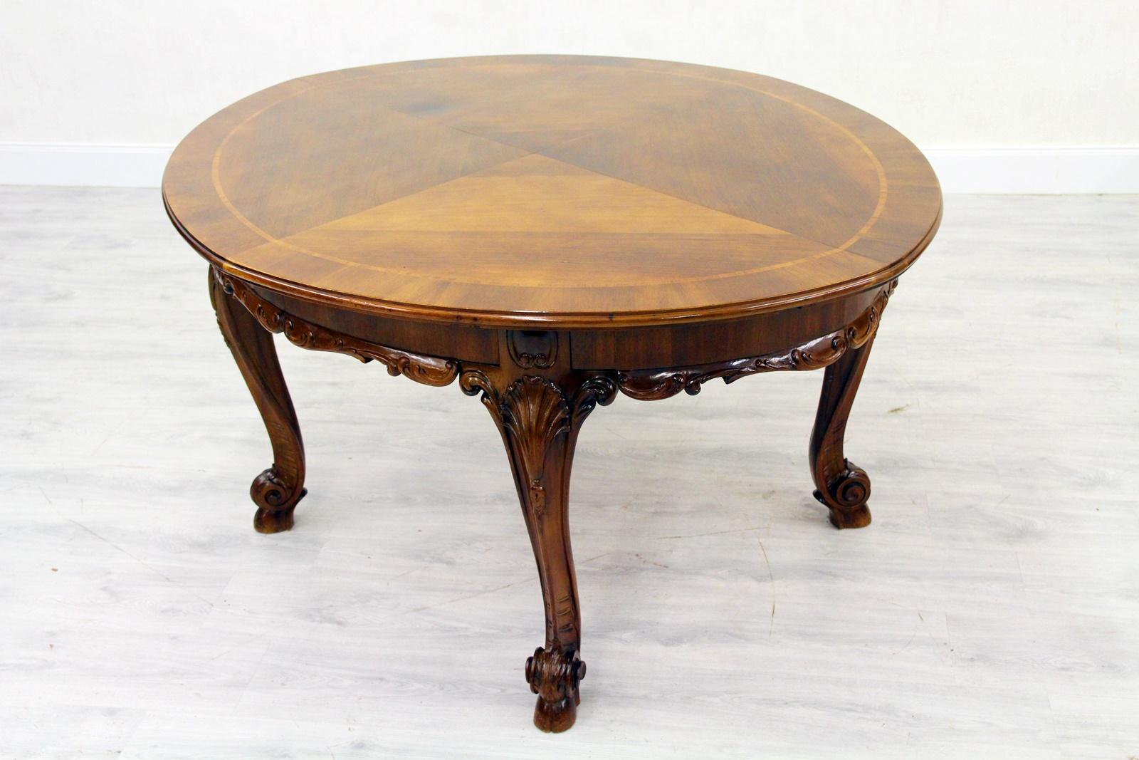 Louis Philippe Dining Table Baroque Chippendale Antique Table For Sale 2