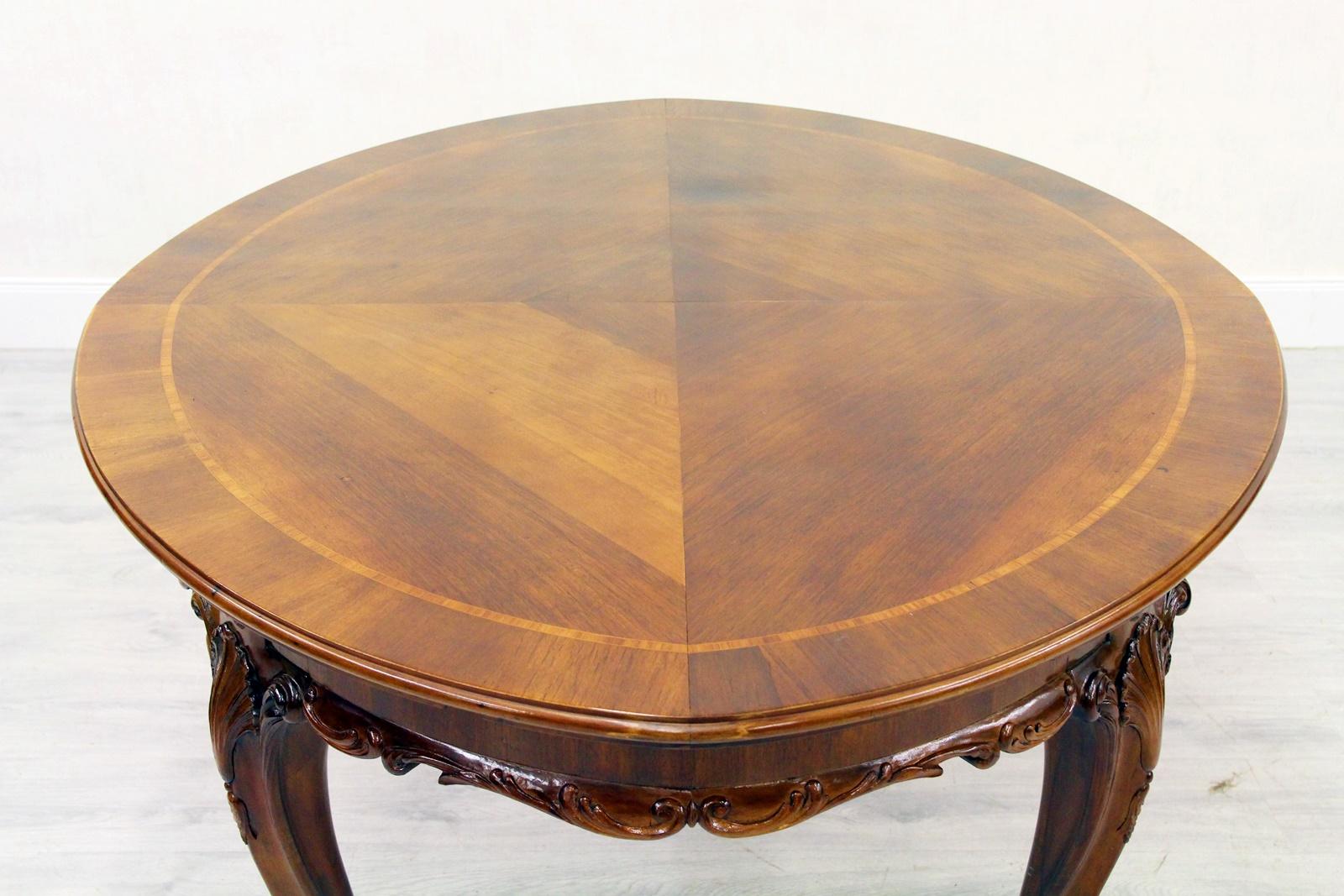 Louis Philippe Dining Table Baroque Chippendale Antique Table For Sale 4