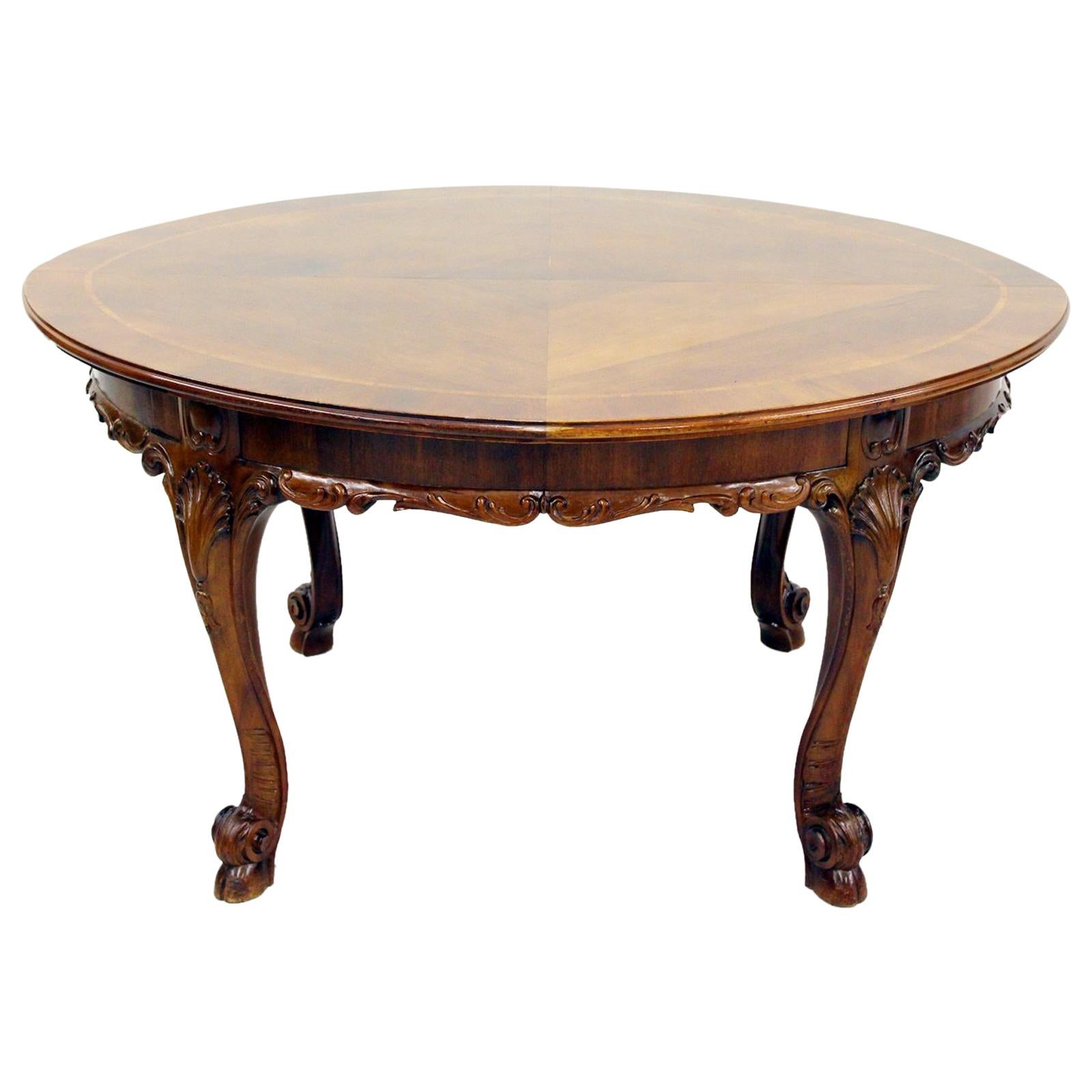 Louis Philippe Dining Table Baroque Chippendale Antique Table For Sale