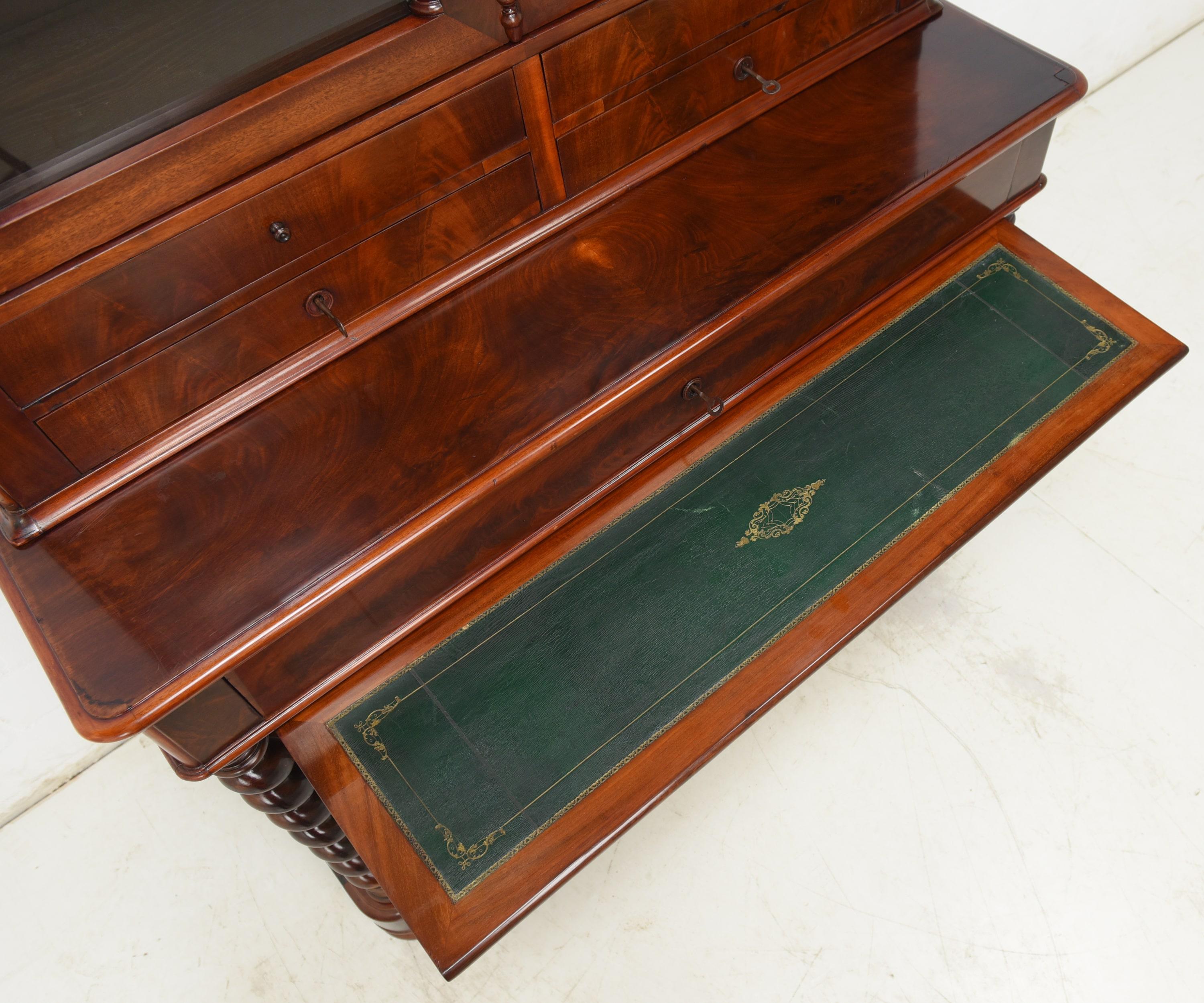Vitrine/meuble de rangement Louis Philippe en acajou, vers 1880 en vente 1