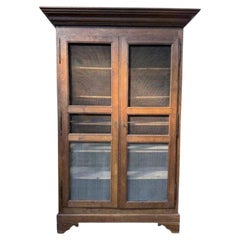 Louis-Philippe Era Pantry Cabinet in Solid Oak