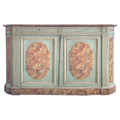 Cabinet Louis Philippe en faux marbre