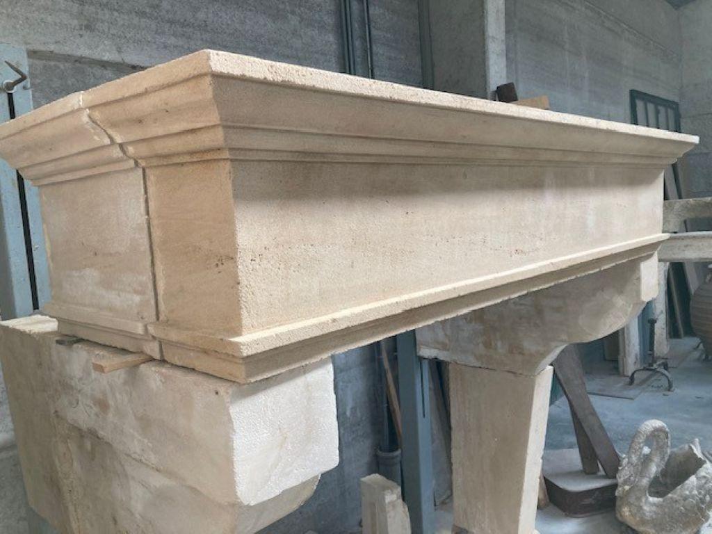 Camino Louis Philippe in pietra di Savonière, XIX secolo In condizioni buone in vendita a Zedelgem, BE