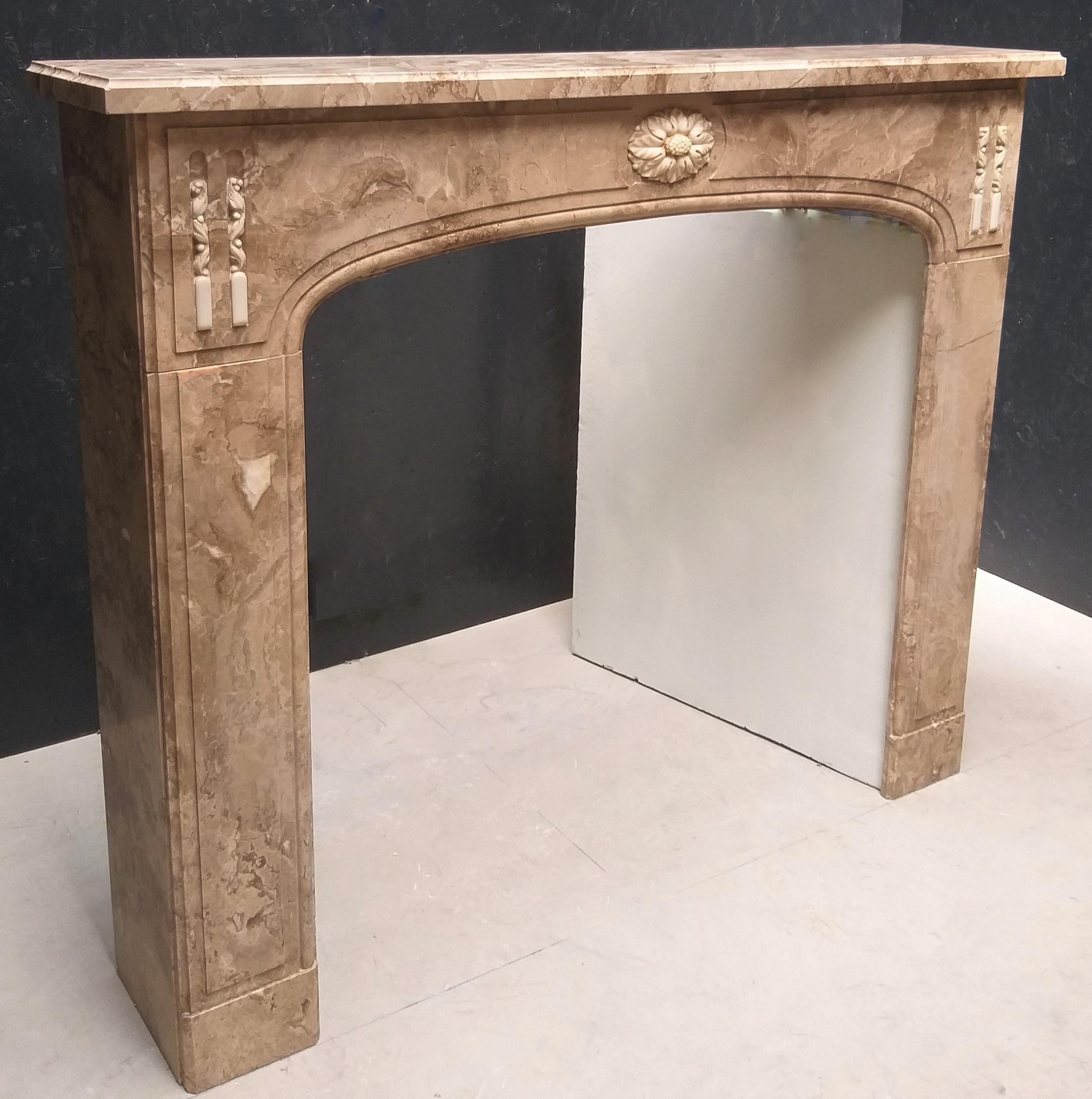 European Louis Philippe Fireplace, ca. 1875 For Sale