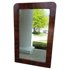 Louis Philippe Flame Mahogany Mirror, circa 1870