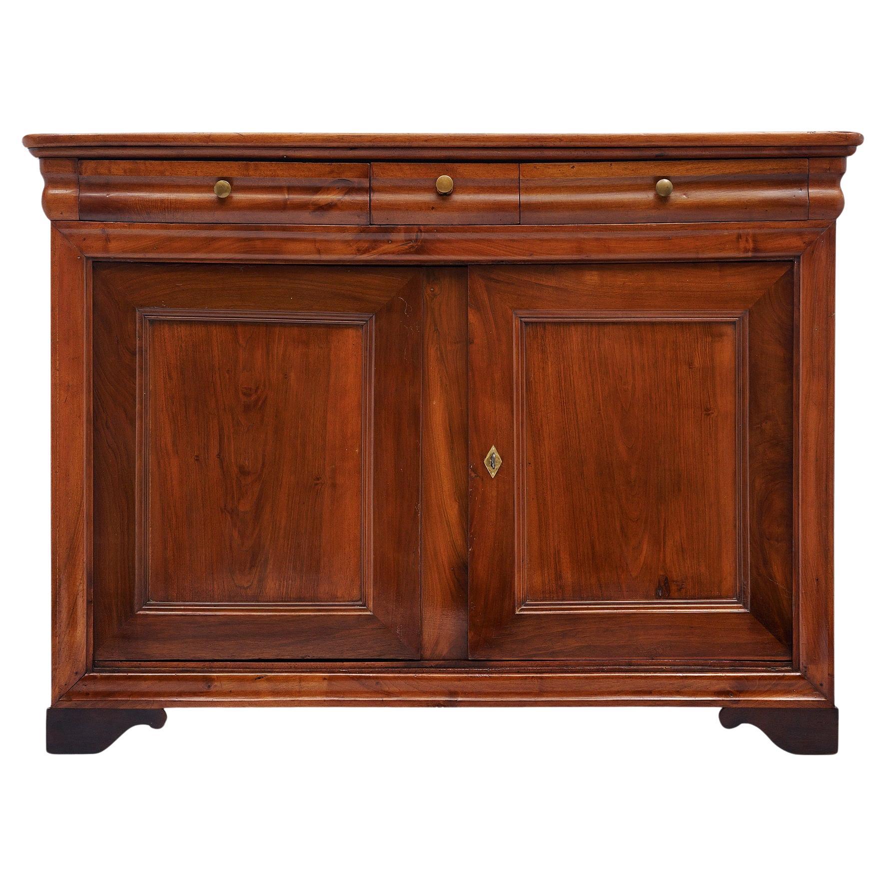Louis Philippe French Walnut Buffet, Circa 1845