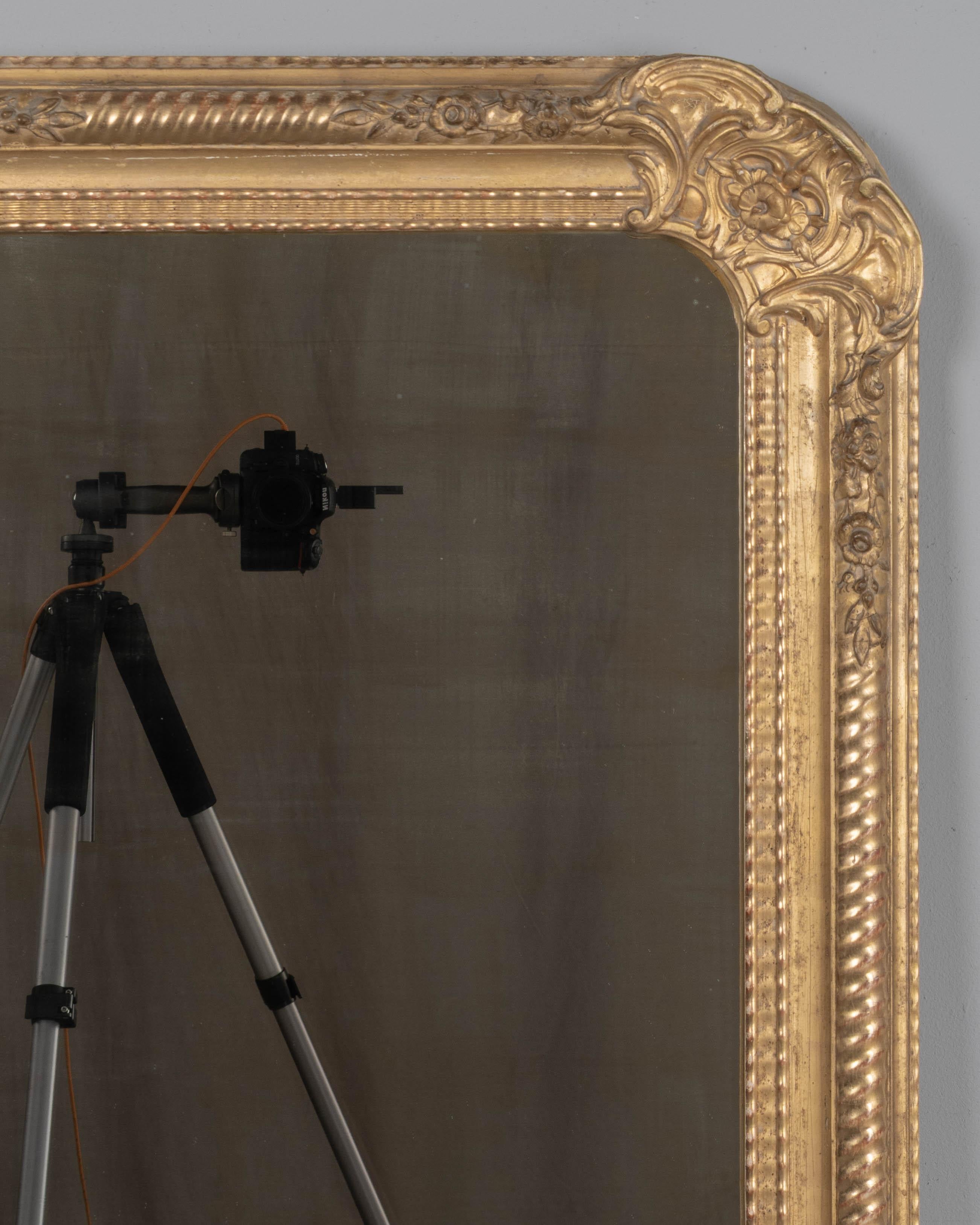 Louis Philippe French Gilded Mirror 55
