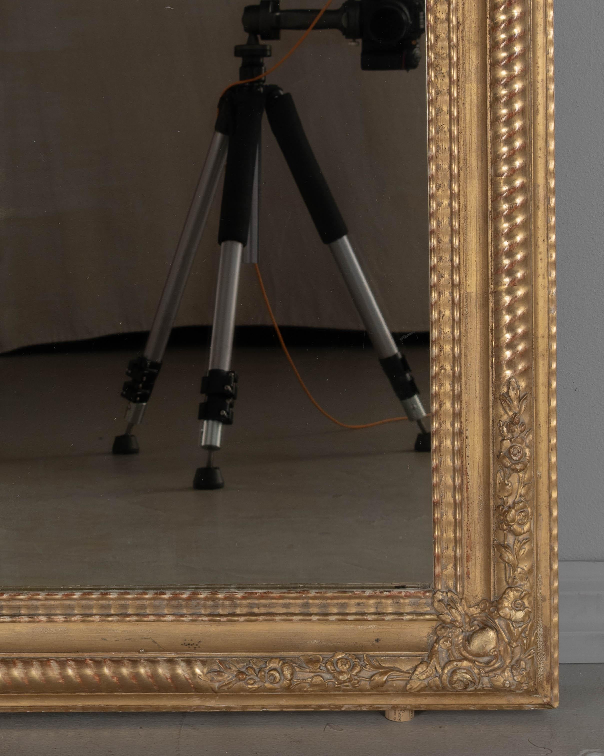 20th Century Louis Philippe French Gilded Mirror 55