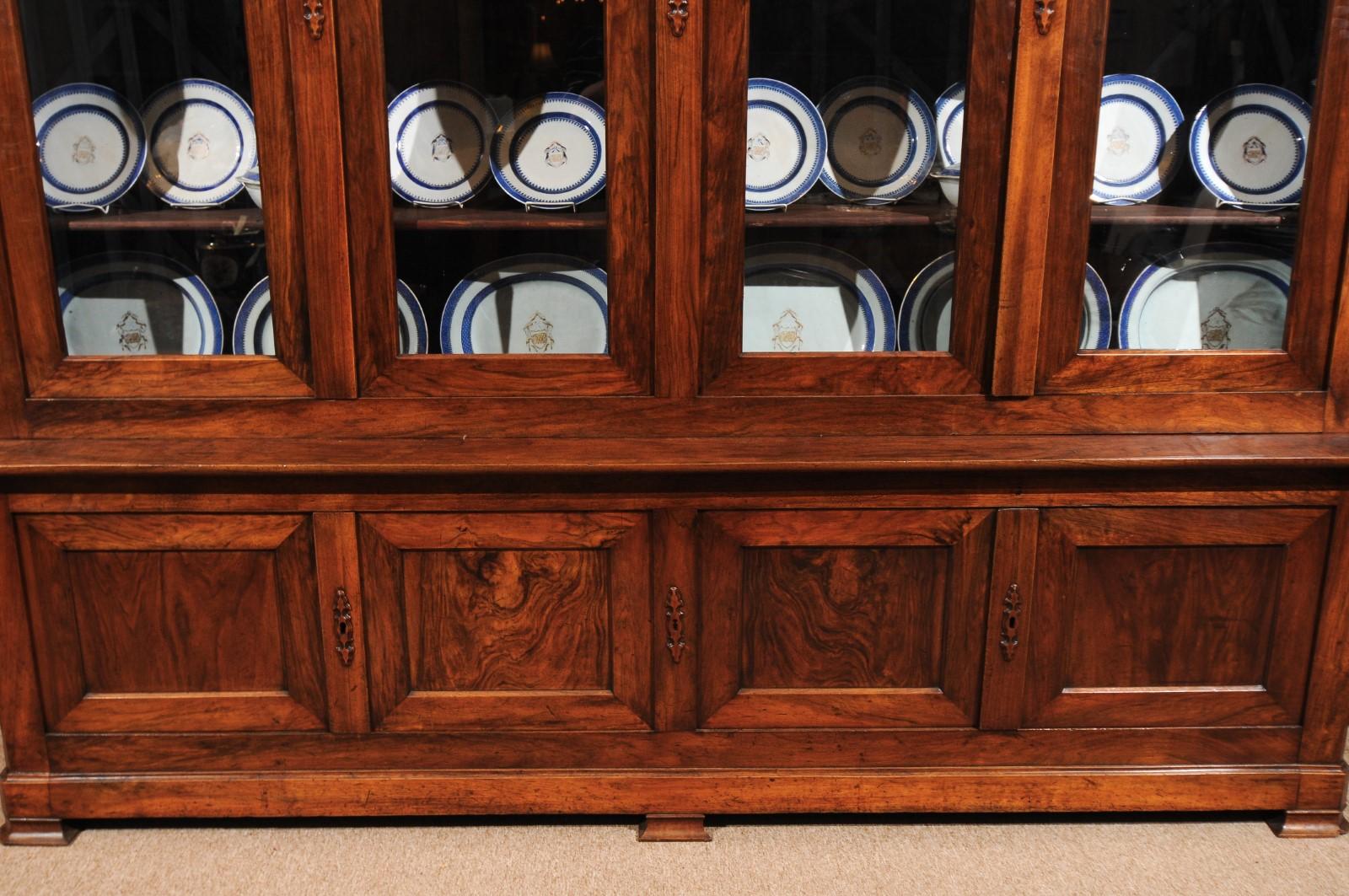 Louis Philippe French Walnut Bookcase, Early 19th Century In Good Condition In Atlanta, GA