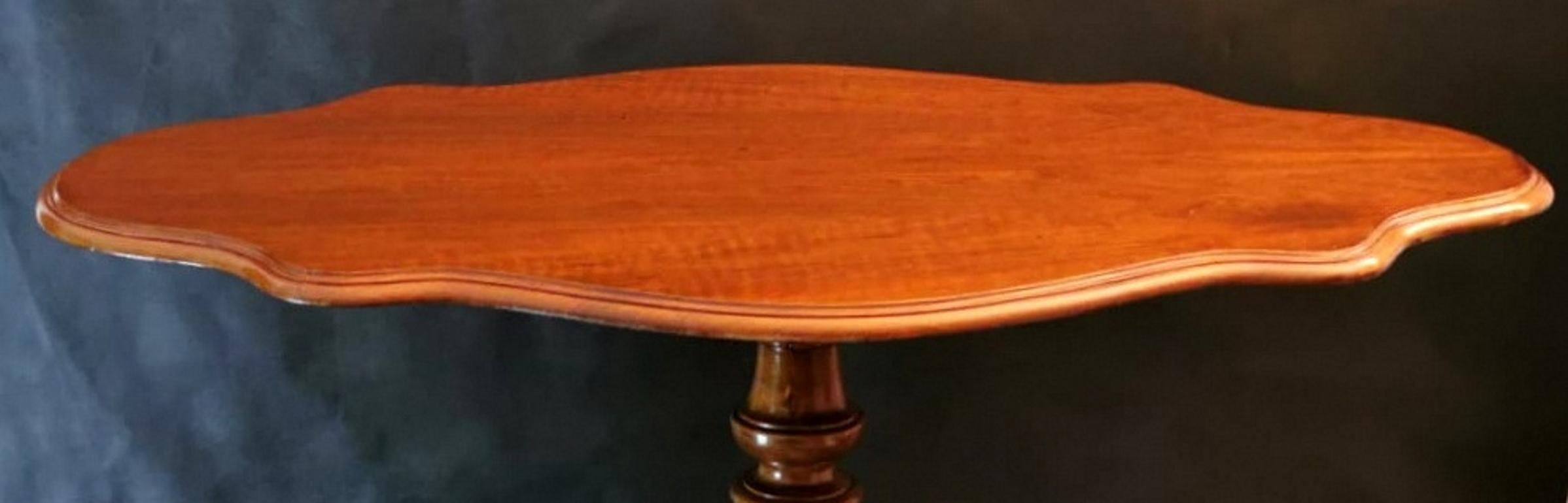 Louis Philippe French Walnut Sail Table For Sale 2