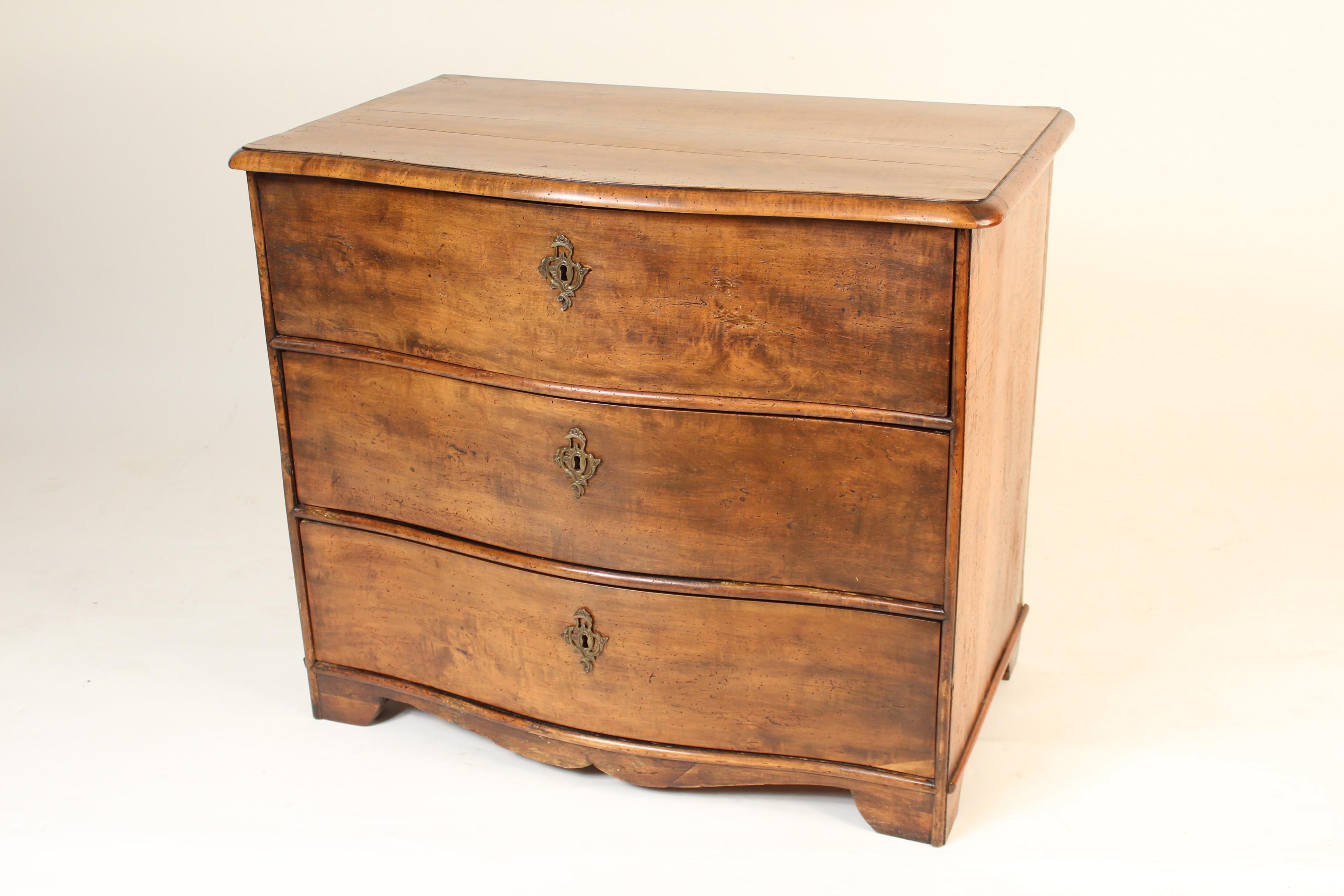 European Louis Philippe Fruit Wood Chest of Drawers