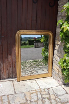 Louis Philippe Gilded Mirror 122cm High