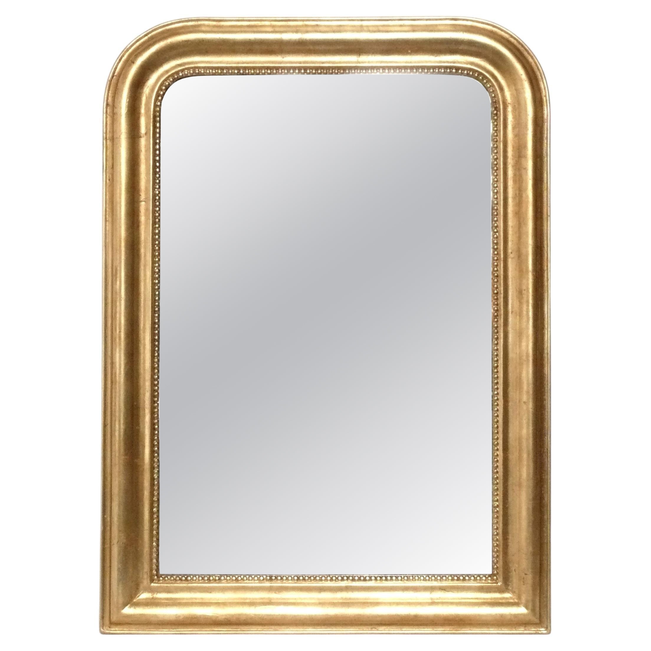Specchio dorato Louis Philippe 39 "H. x 28 "L. XIX secolo