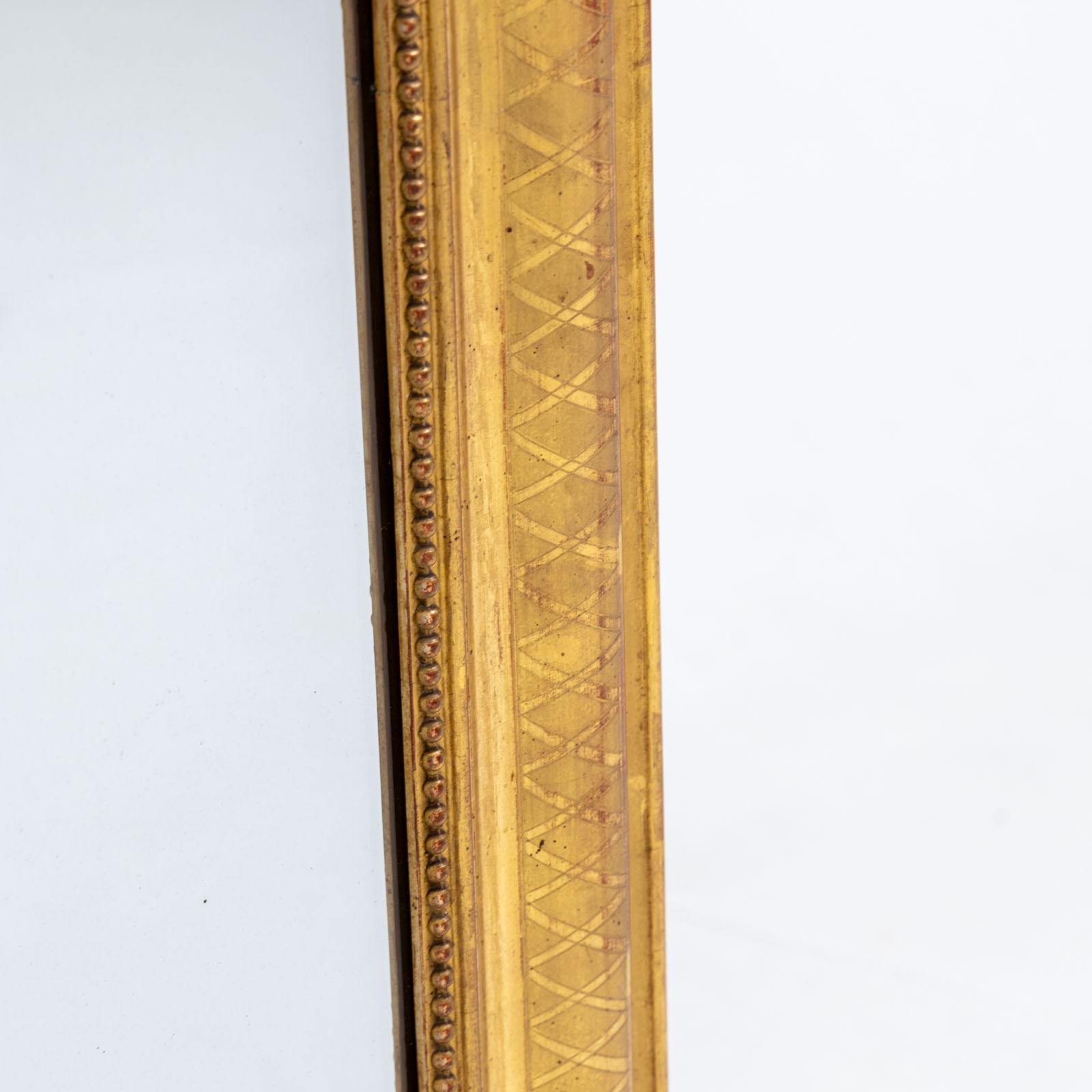Vergoldeter Wandspiegel von Louis Philippe, Mitte des 19. Jahrhunderts im Angebot 1