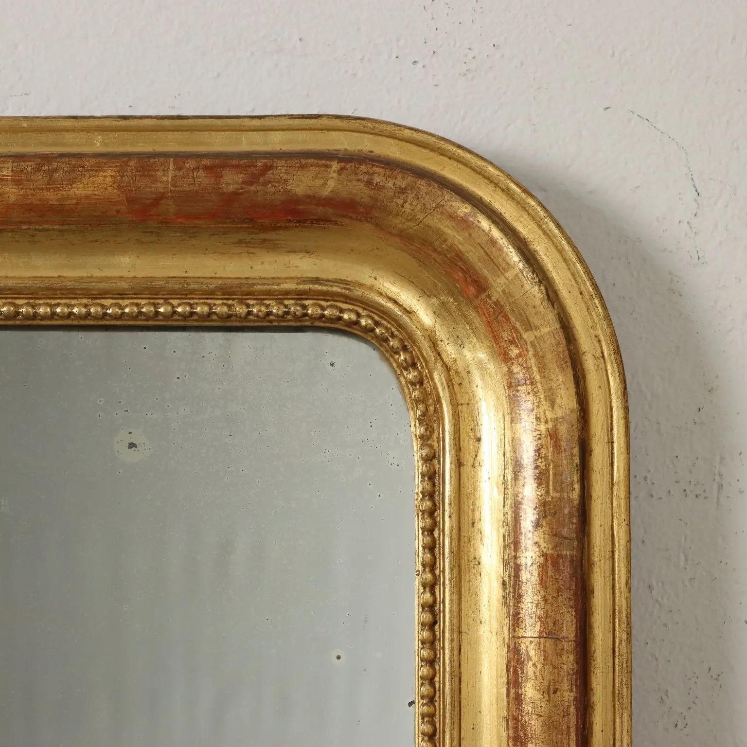 French Louis Philippe Giltwood Mirror - Circa 1850 For Sale