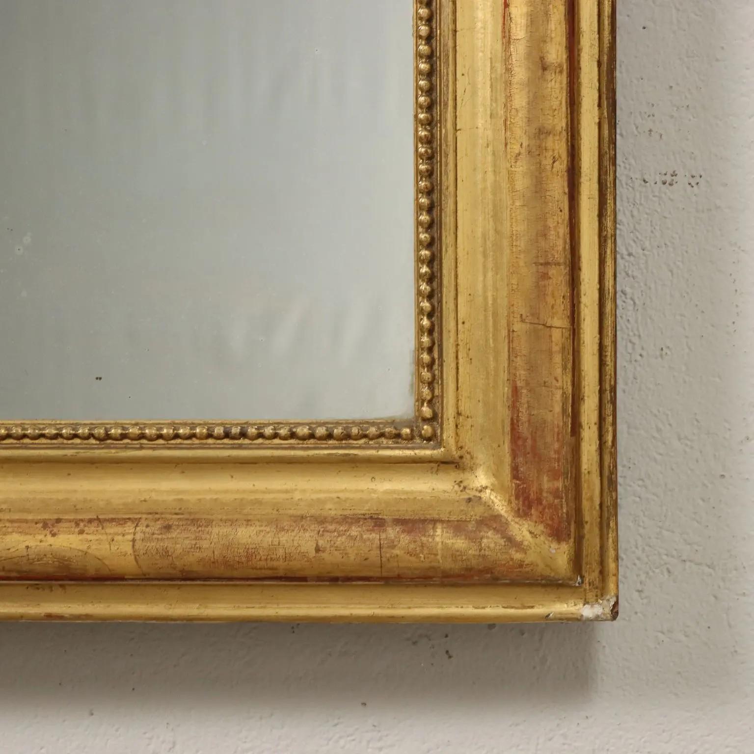 Carved Louis Philippe Giltwood Mirror - Circa 1850 For Sale