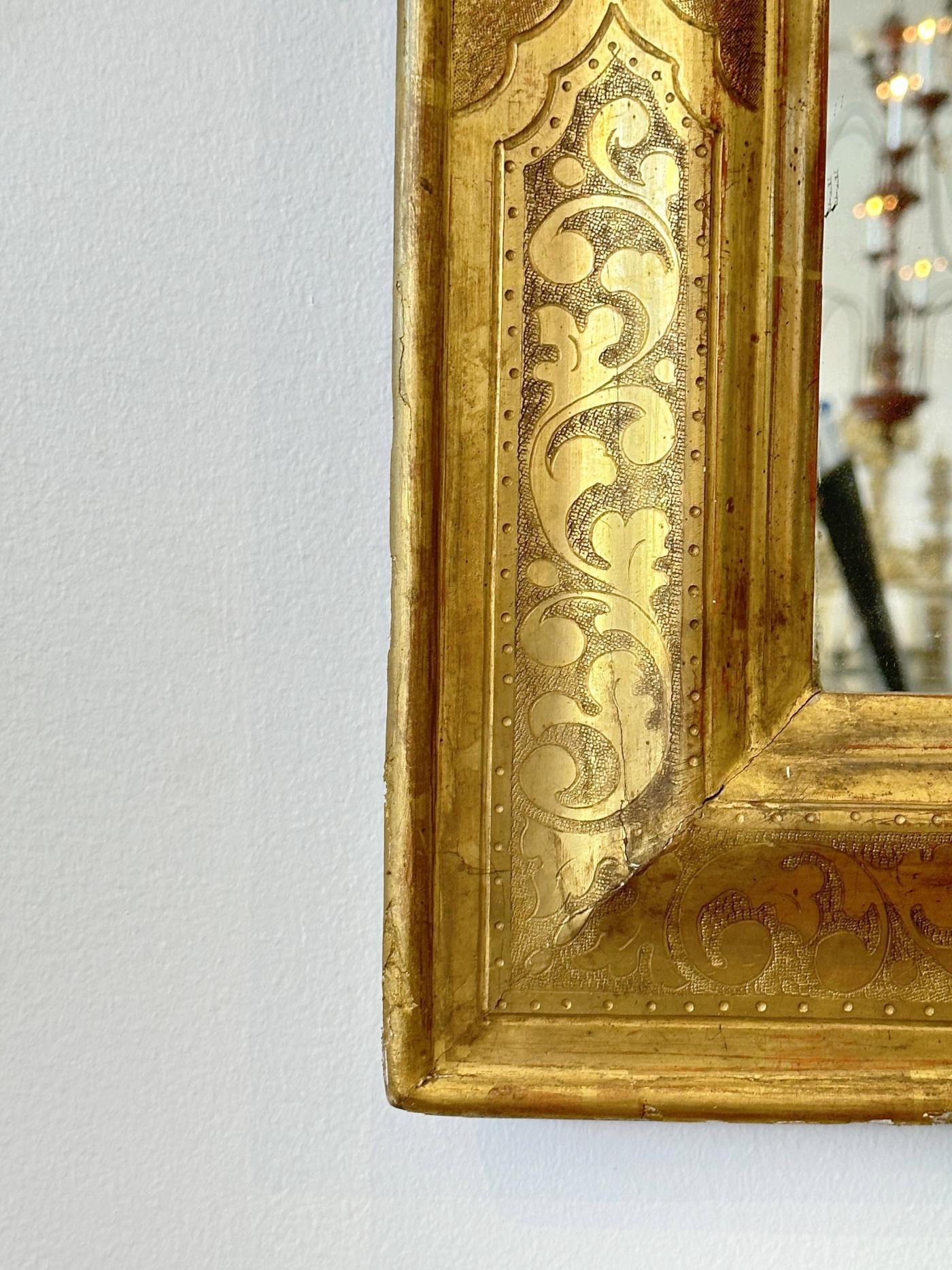Louis Philippe Giltwood Mirror - Circa 1850 In Good Condition In Los Angeles, CA
