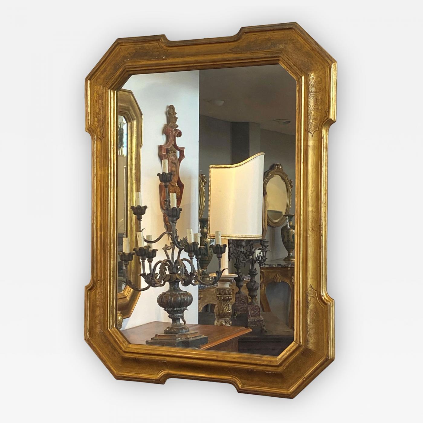 Louis Philippe Giltwood Mirror, circa 1850 For Sale 4
