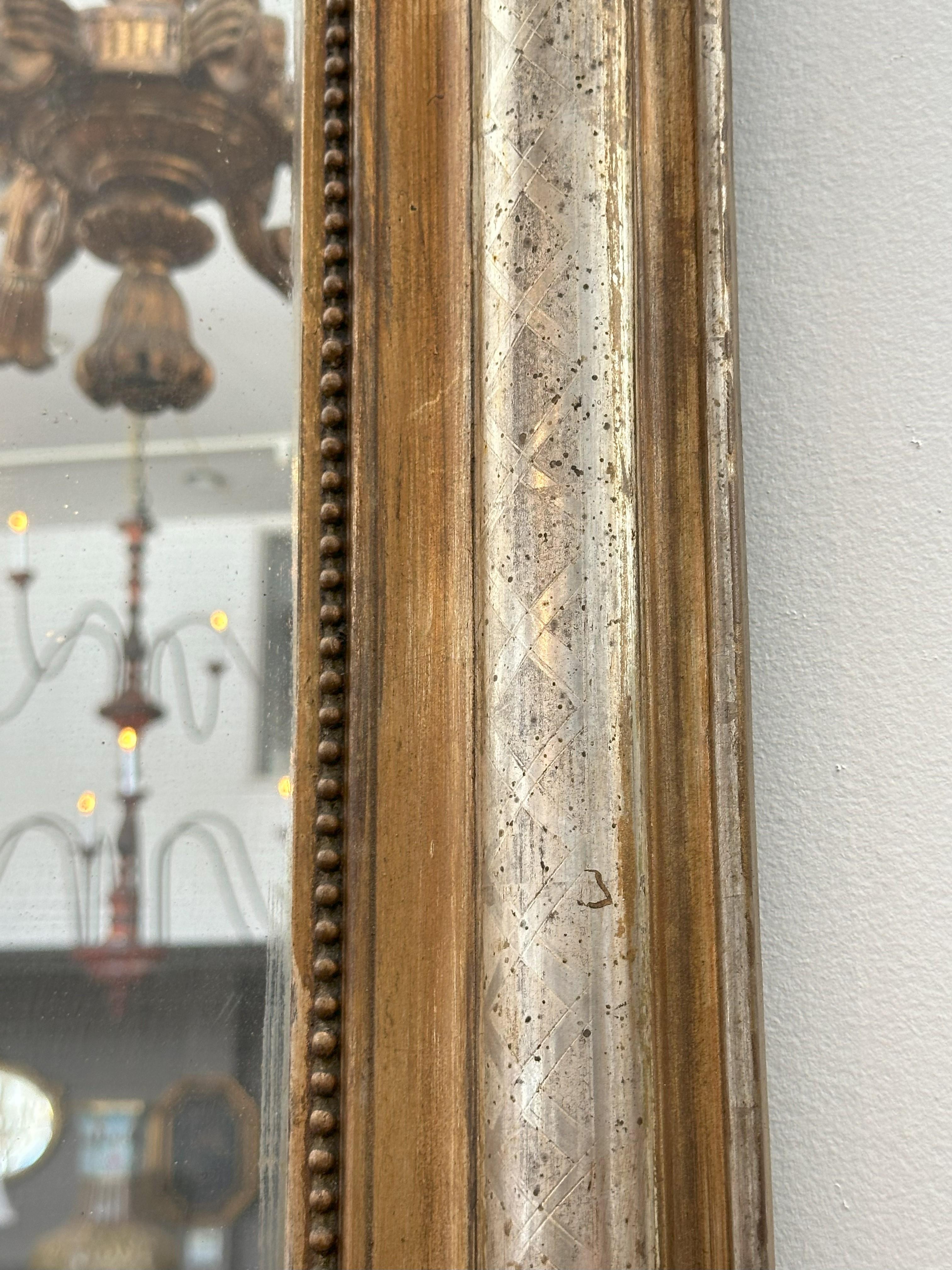 Carved Louis Philippe Giltwood Mirror