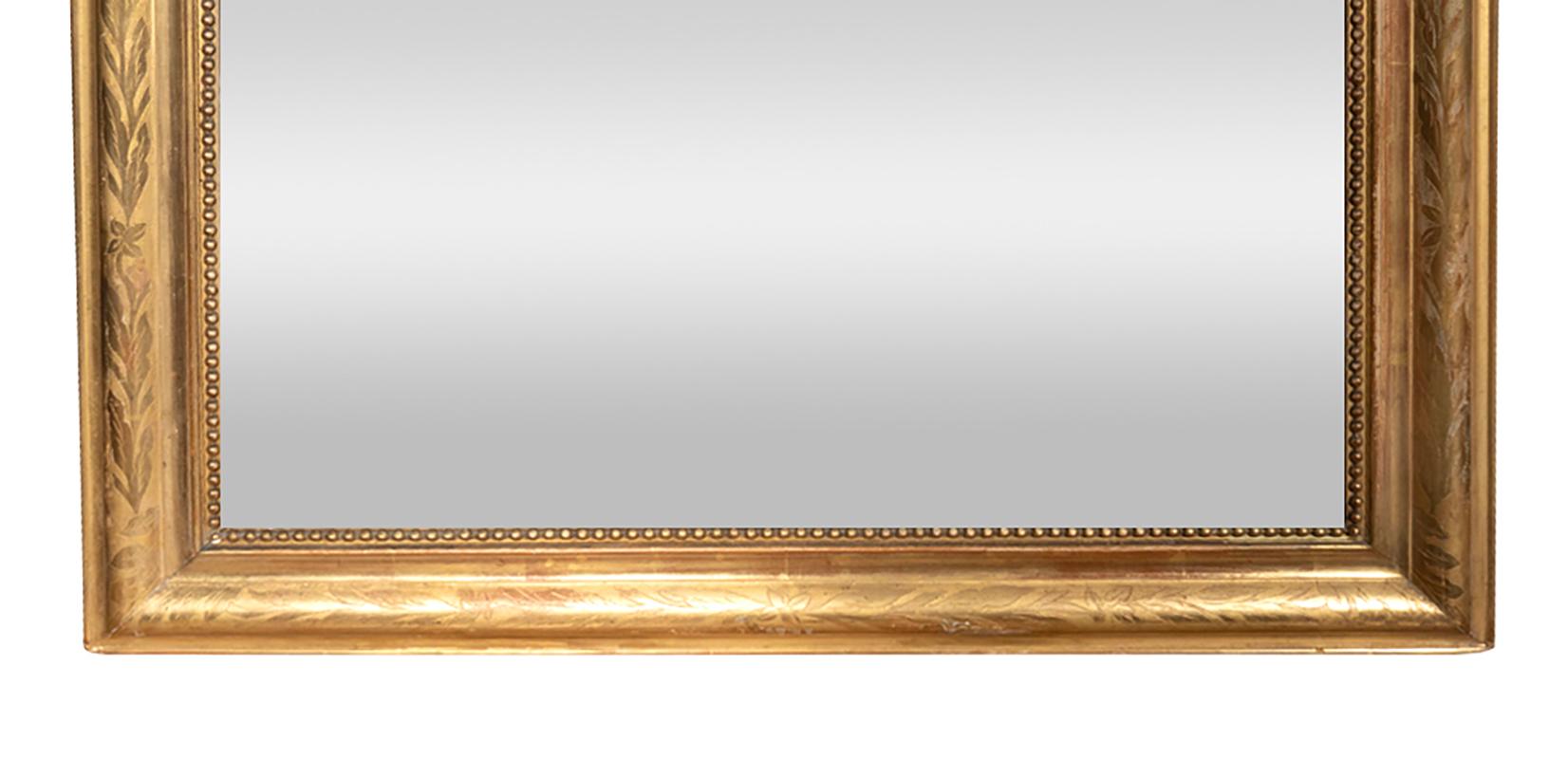 Louis Philippe Giltwood Mirror In Good Condition In Essex, MA