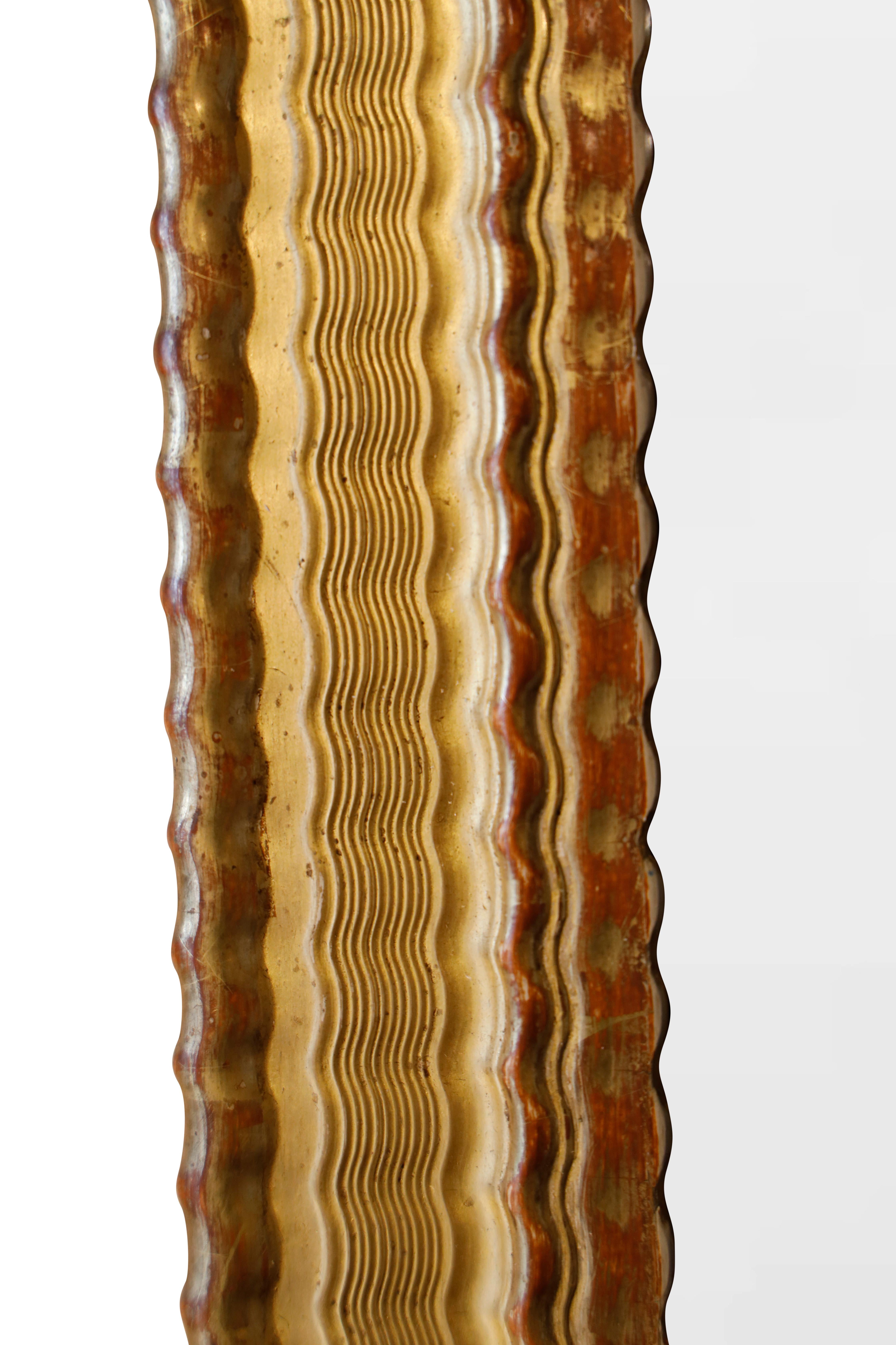 Français Miroir Louis Philippe en bois doré en vente