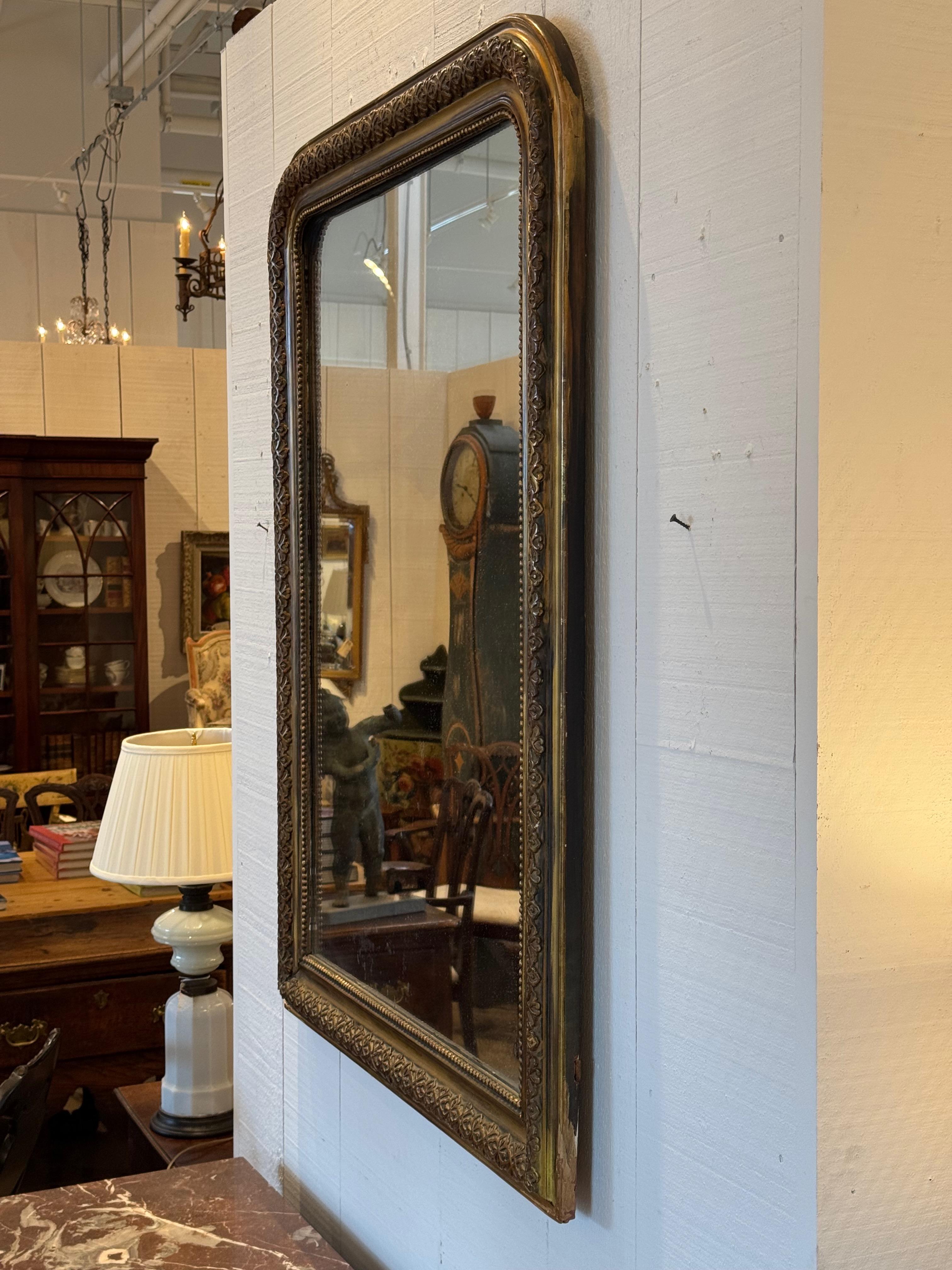 19th Century Louis Philippe Giltwood Mirror