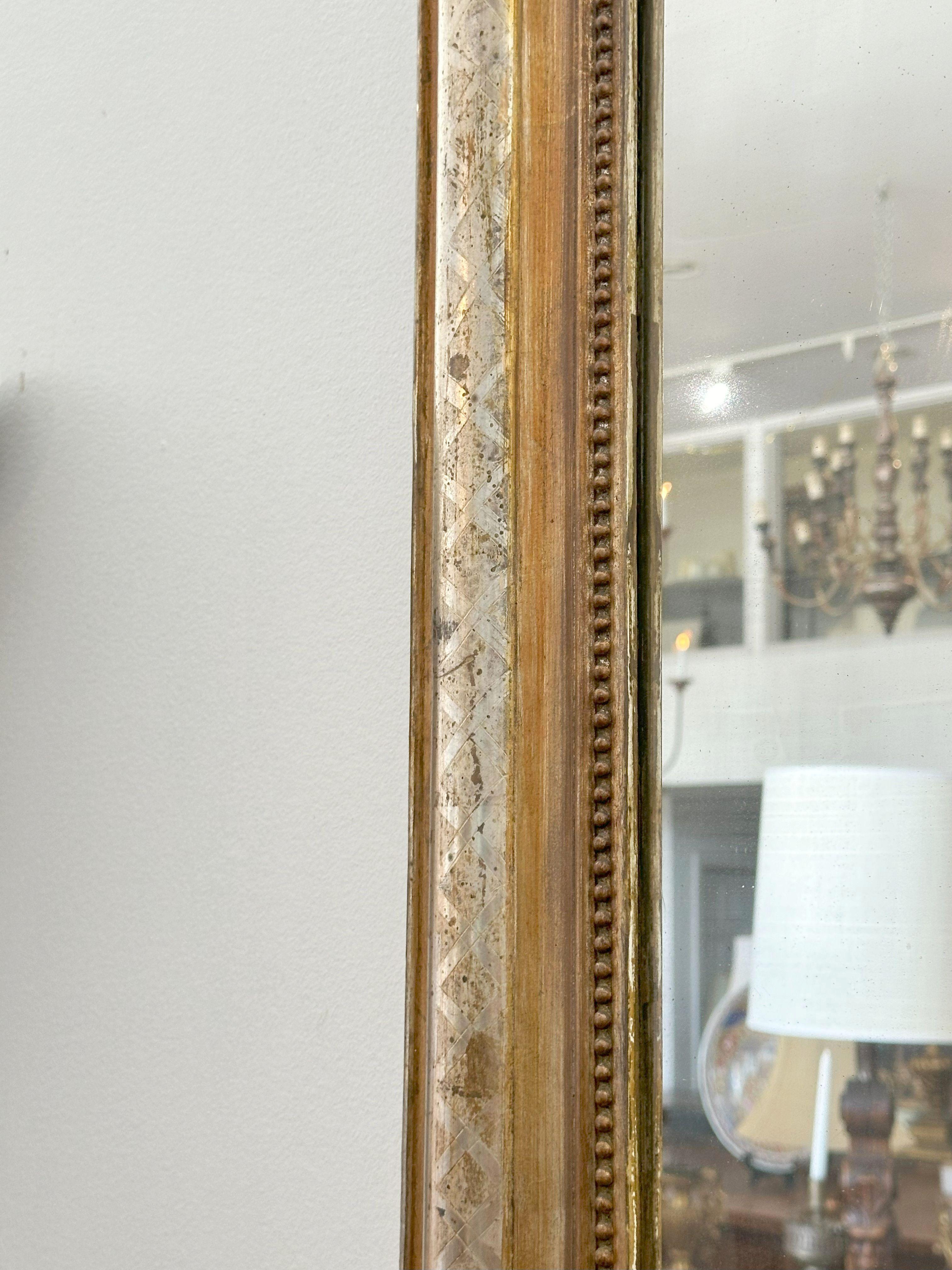 19th Century Louis Philippe Giltwood Mirror