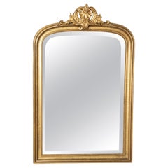 Specchio in legno dorato Louis Philippe