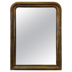 Specchio in legno dorato Louis Philippe