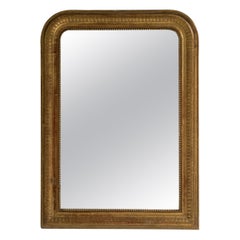 Louis Philippe Giltwood Mirror, French Antique, 1880-1889
