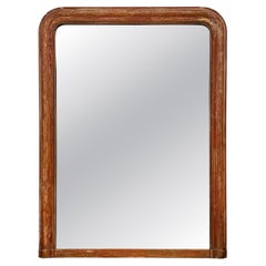 Louis Philippe Giltwood Mirror With Beaded Inner Slip