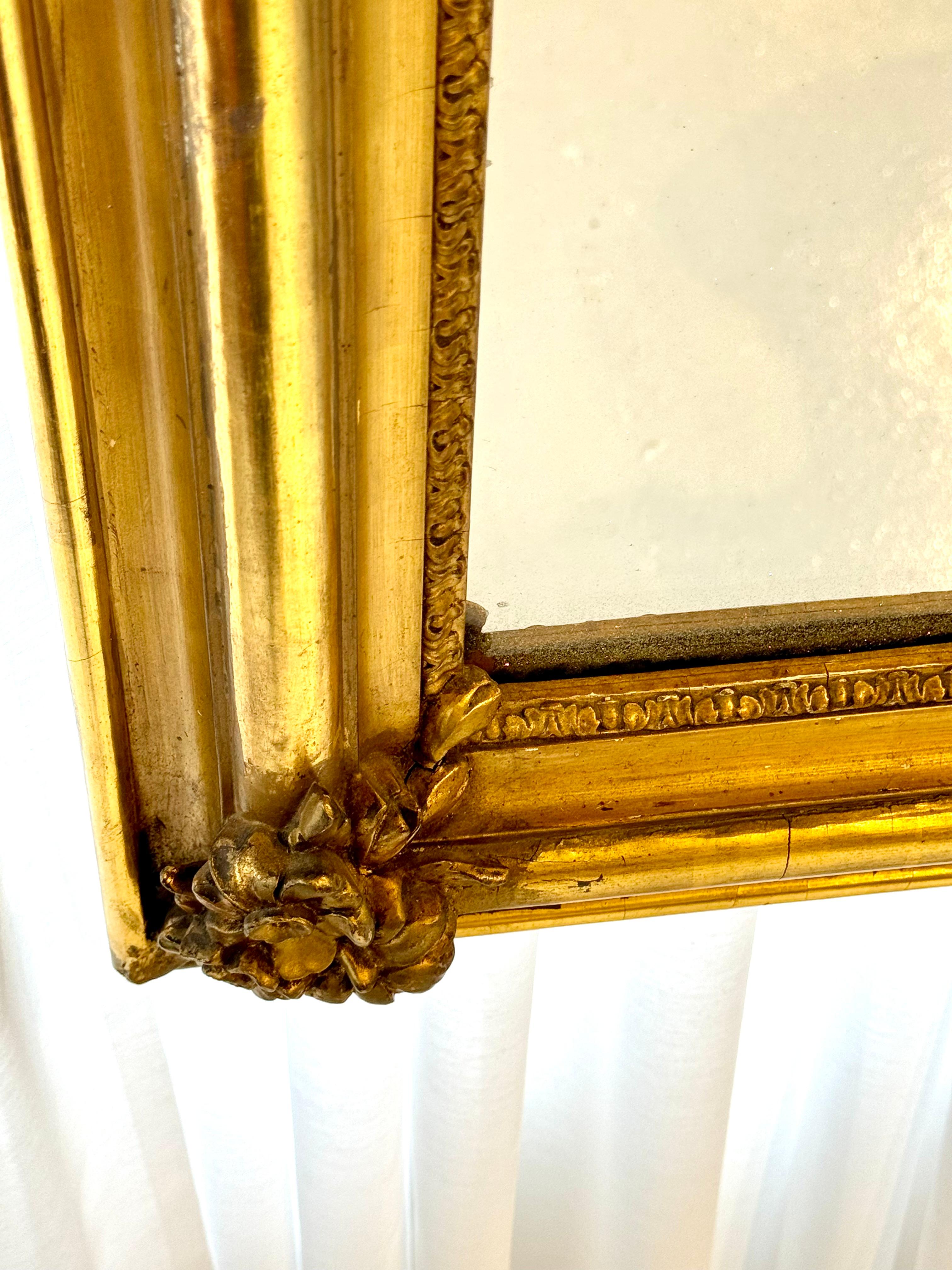 Louis Philippe Giltwood Wall Mirror, 19th Century 9