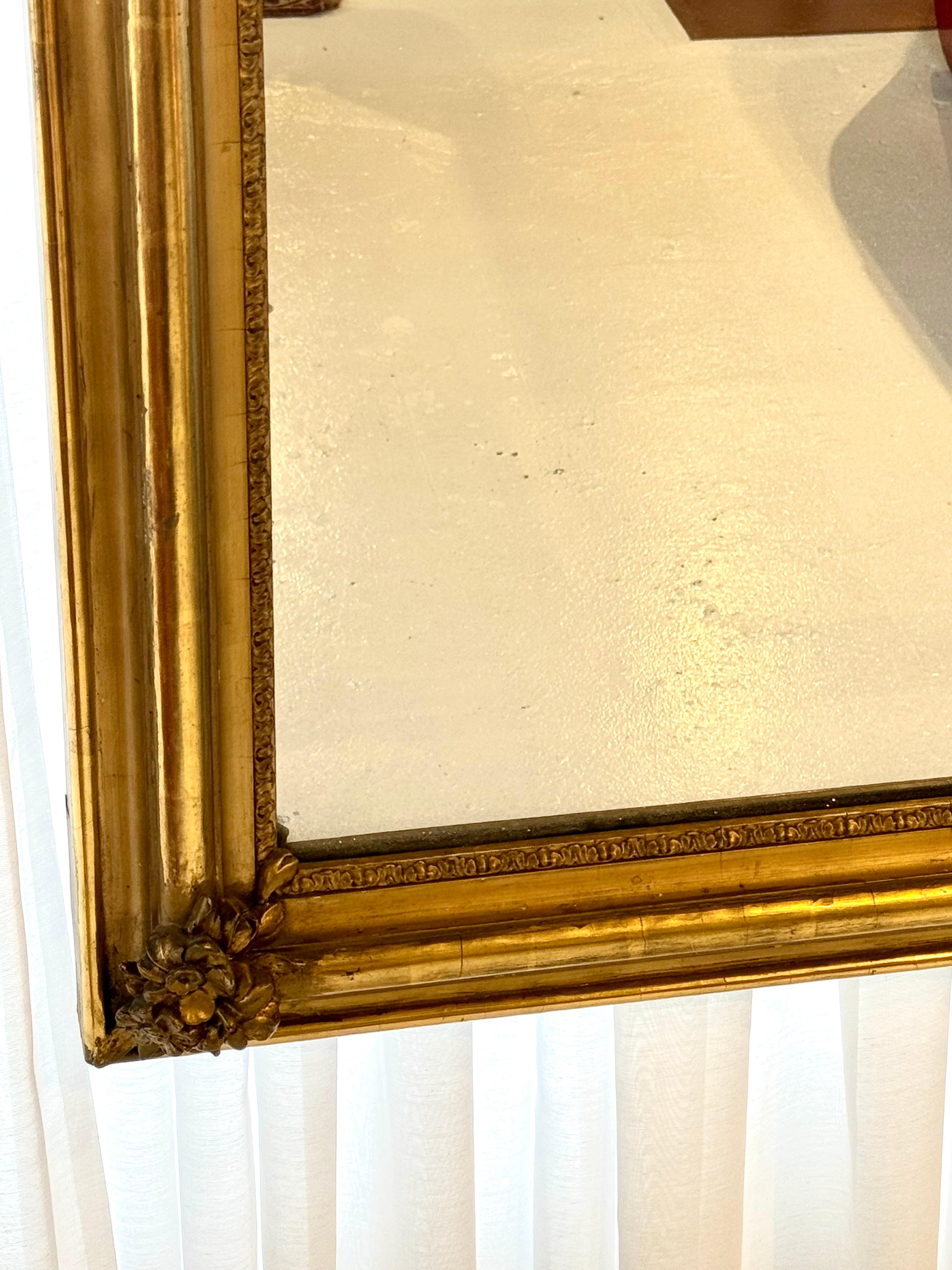 Louis Philippe Giltwood Wall Mirror, 19th Century 10