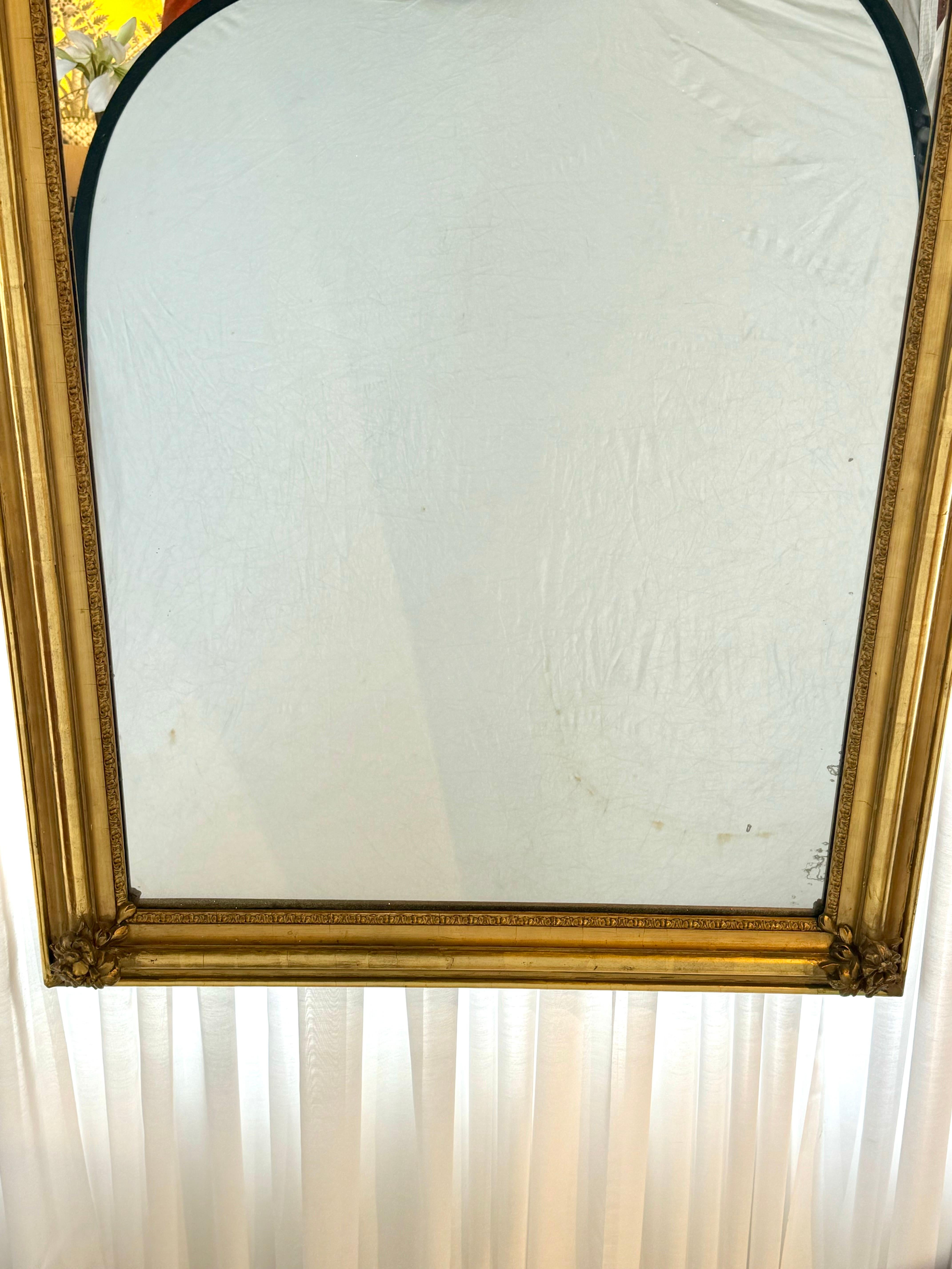 Louis Philippe Giltwood Wall Mirror, 19th Century 2