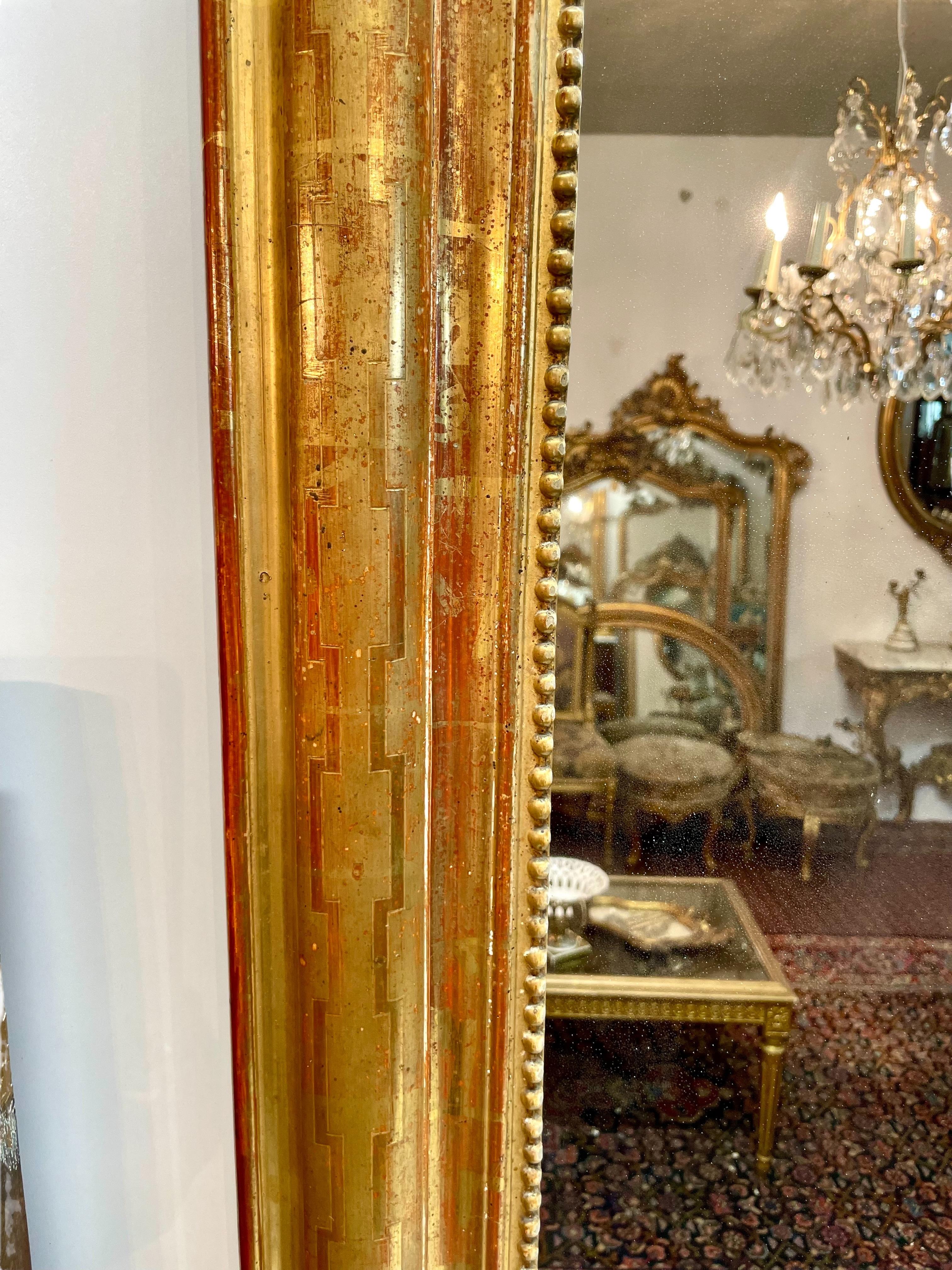Louis Philippe Giltwood Wall Mirror 5
