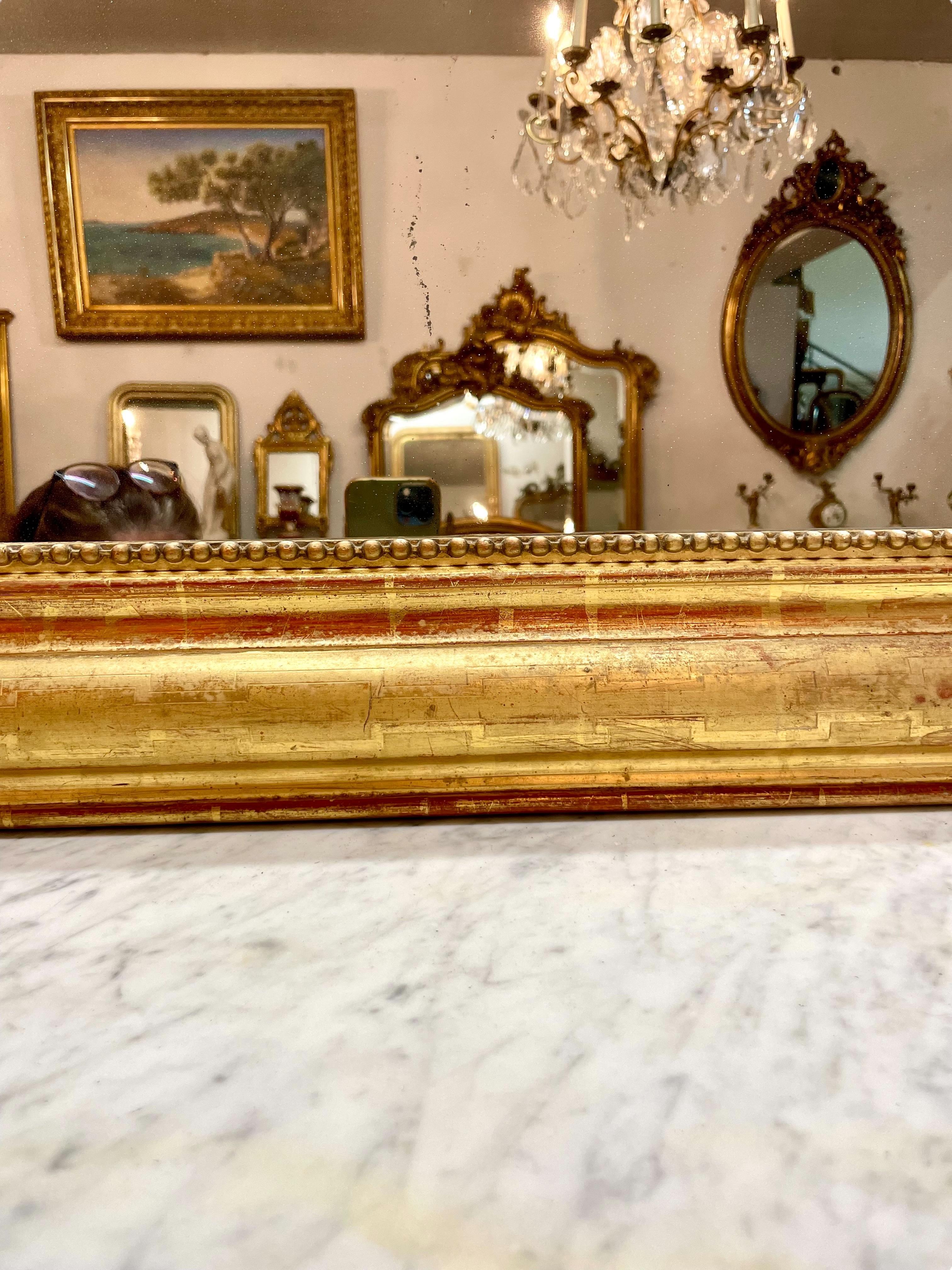 Louis Philippe Giltwood Wall Mirror 6